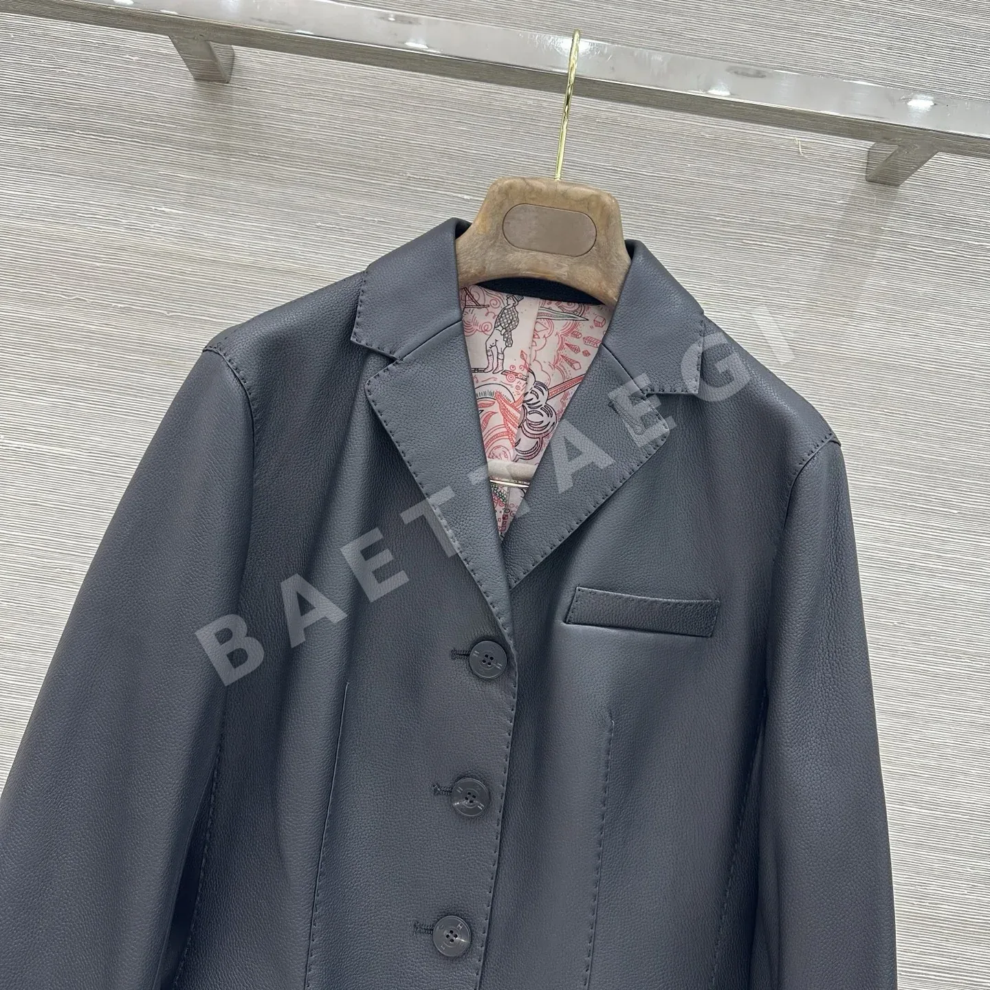 에르메스 램스킨 테일러드 여성 자켓 상세 이미지 2