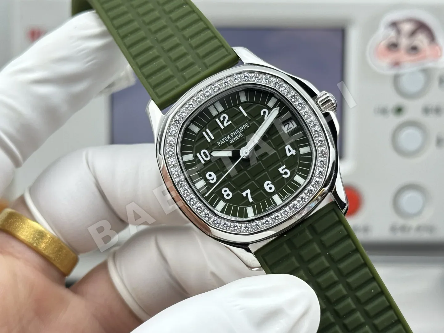 파텍필립 아쿠아넛 자동 여성용 GR 공장 레플리카 44065 Patek Philippe 상세 이미지 2