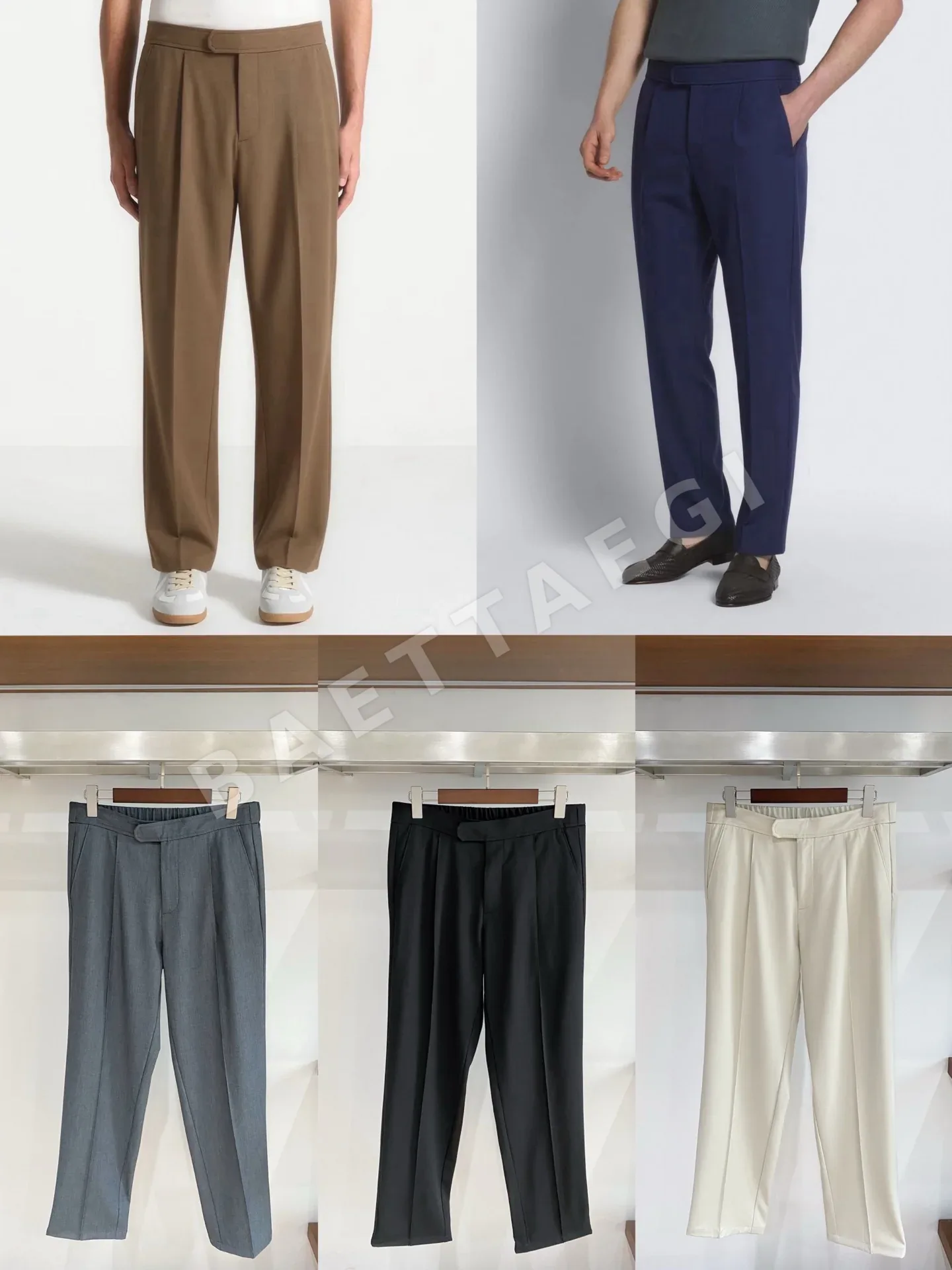 브리오니 텐셀 혼방 코튼 울 남성 바지 상세 이미지 9