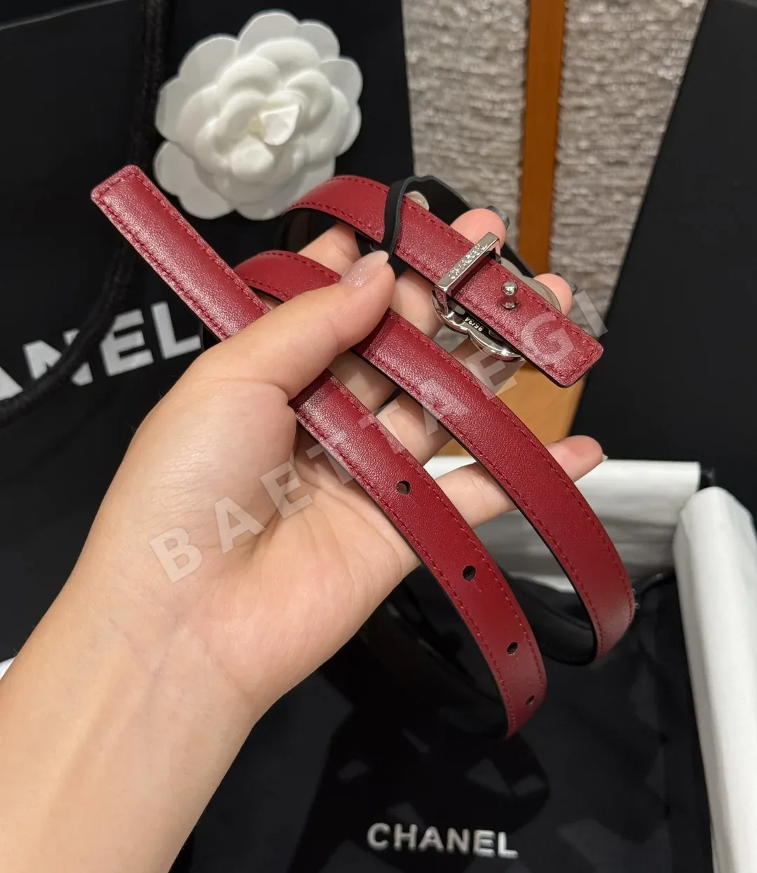 샤넬 더블 C 양면 가죽 벨트 상세 이미지 4