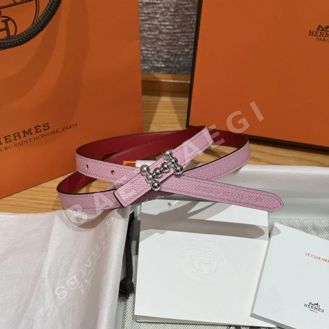 에르메스 버블 버클 양면 가죽 벨트 상세 이미지 1