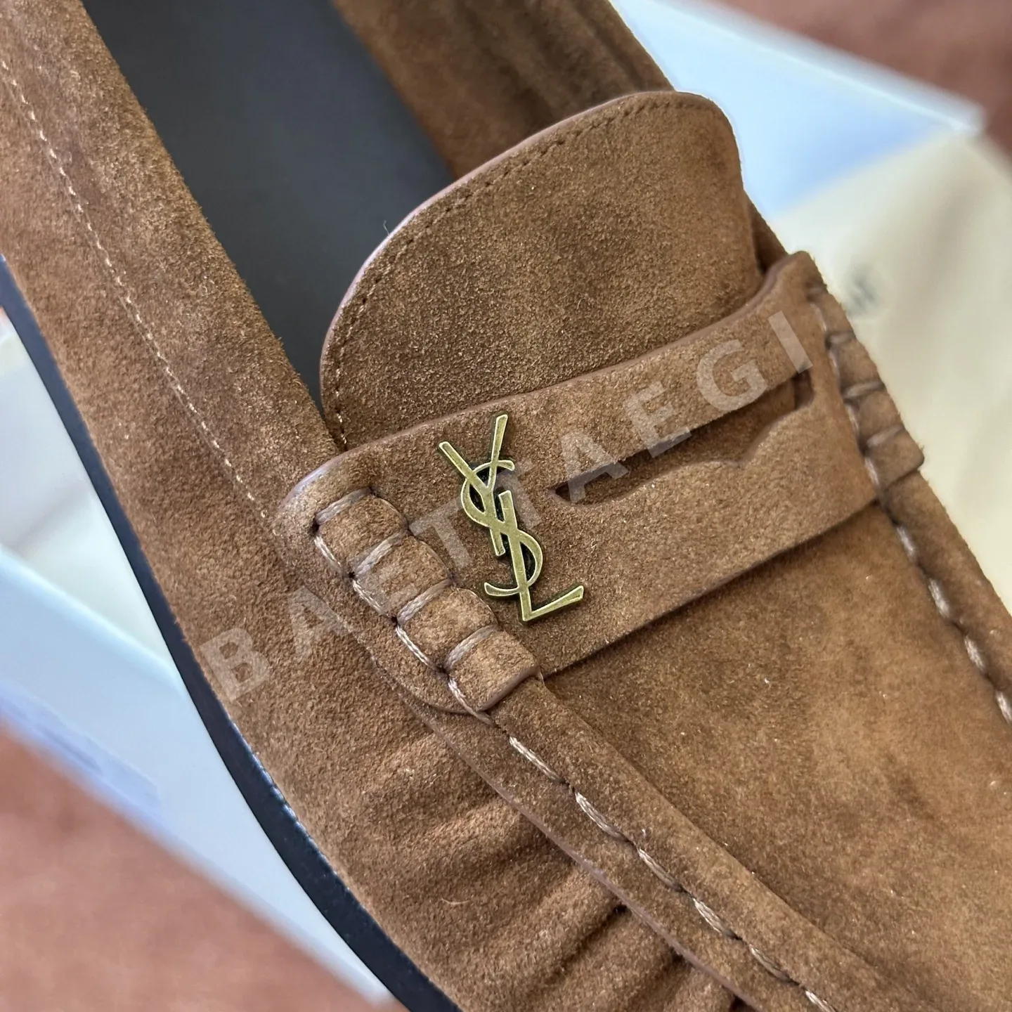 생로랑 YSL 앞코 덮인 플랫 뮬 상세 이미지 6