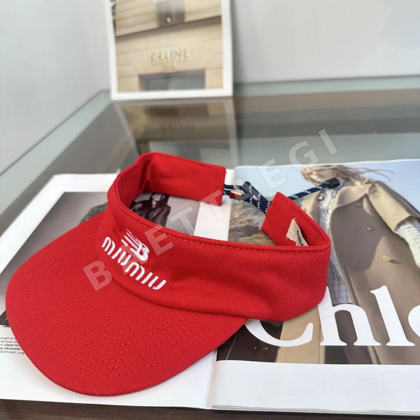 미우미우 썸머 바이저 캡 상세 이미지 5