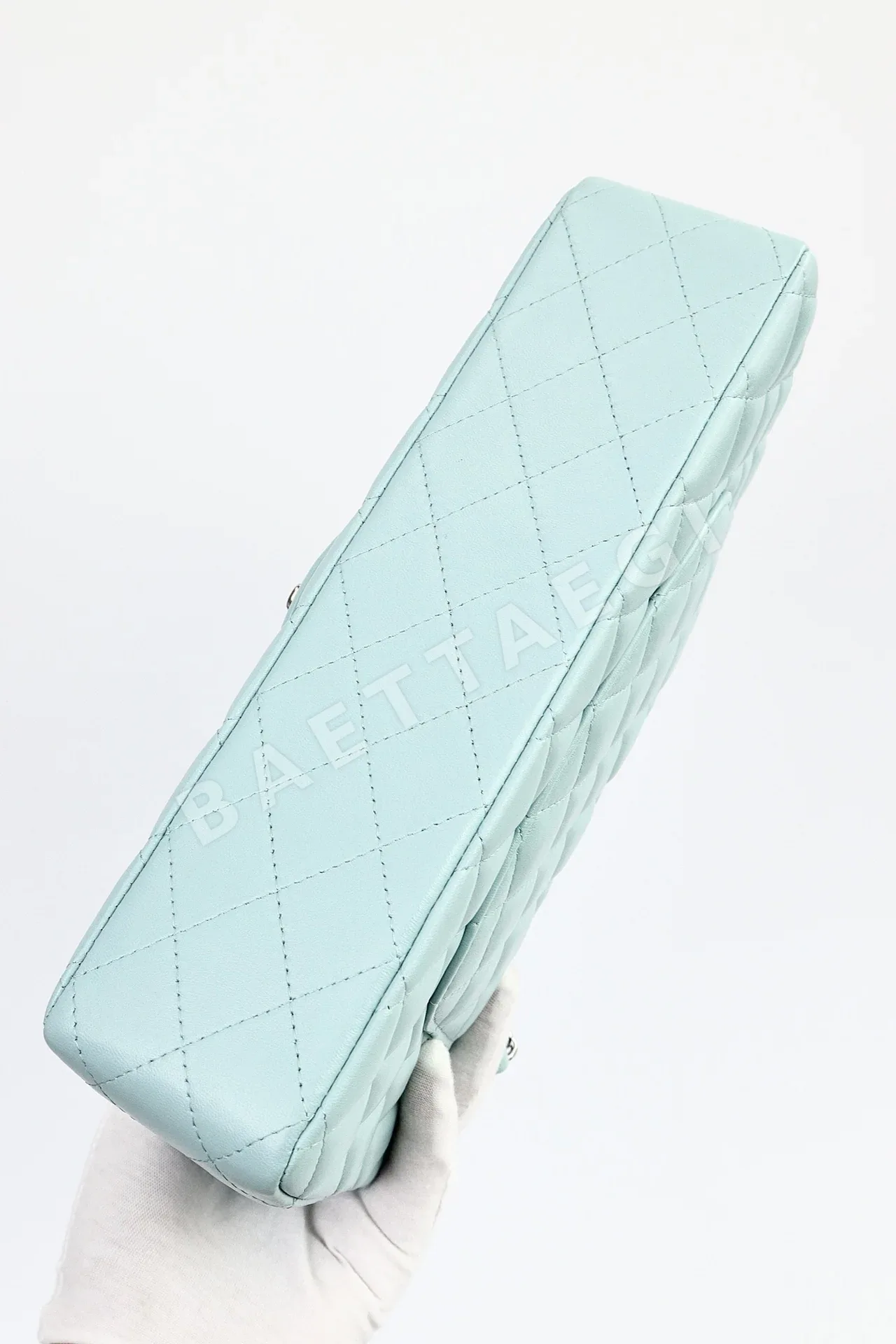 샤넬 클래식 플랩백 램스킨 블루 가방 상세 이미지 7