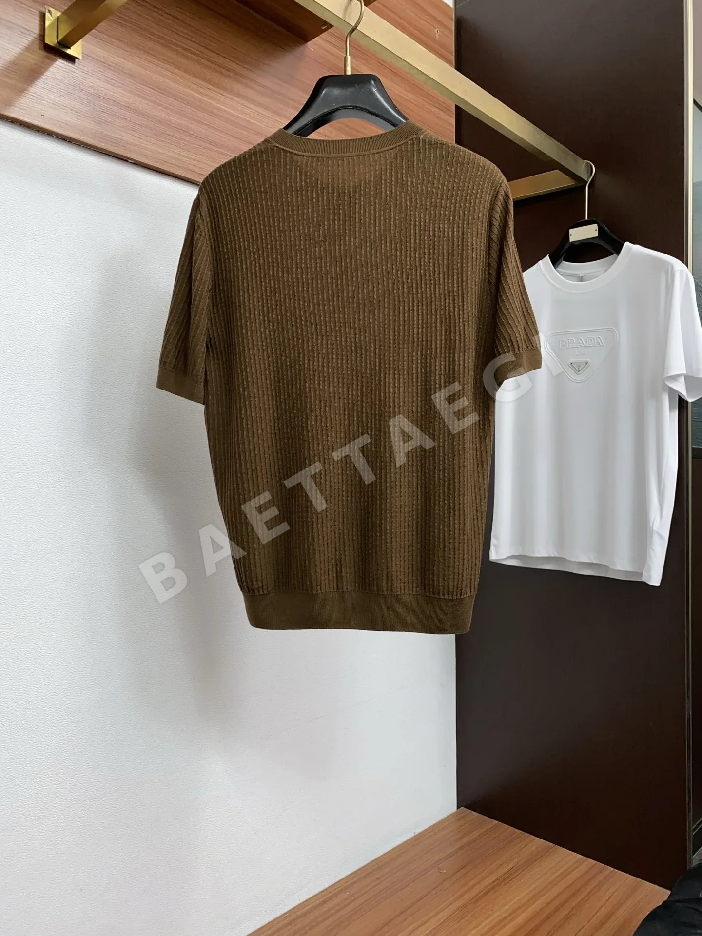 로로피아나 남성 라운드넥 반팔 니트 티셔츠 상세 이미지 10