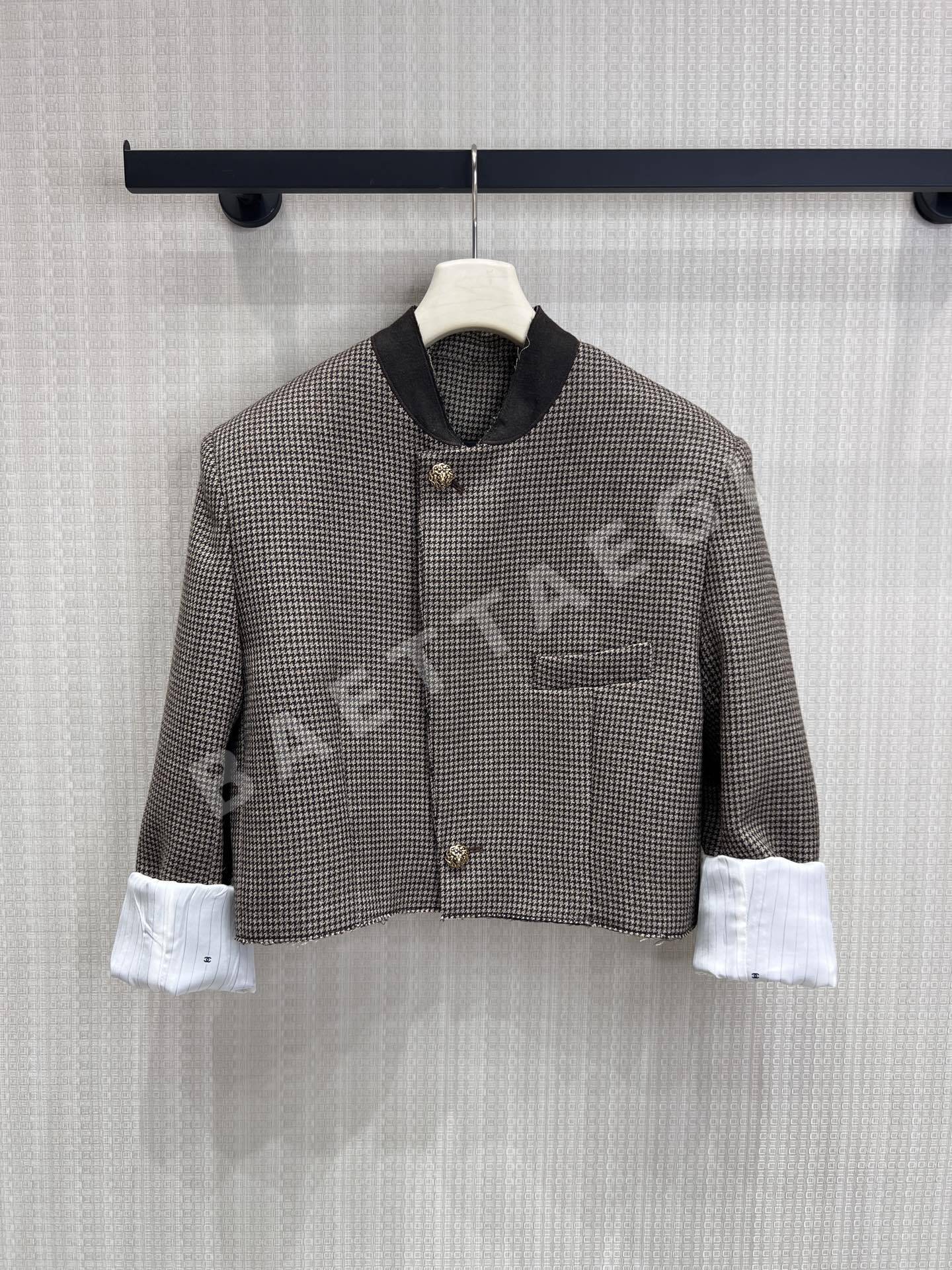 샤넬 하운드투스 체크 여성 자켓 상세 이미지 2