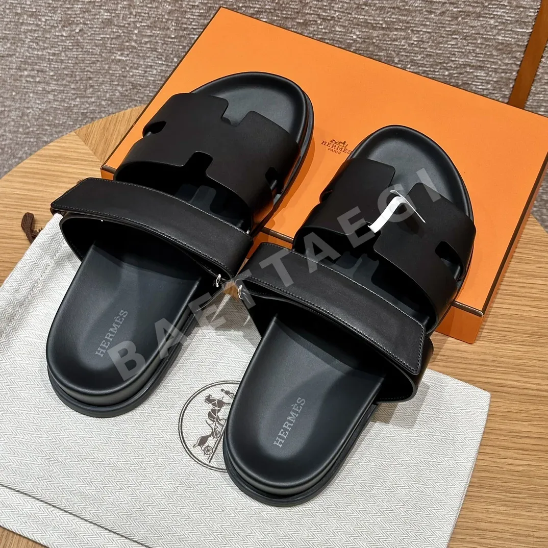 에르메스 시프레 샌들 블랙 램스킨 164780