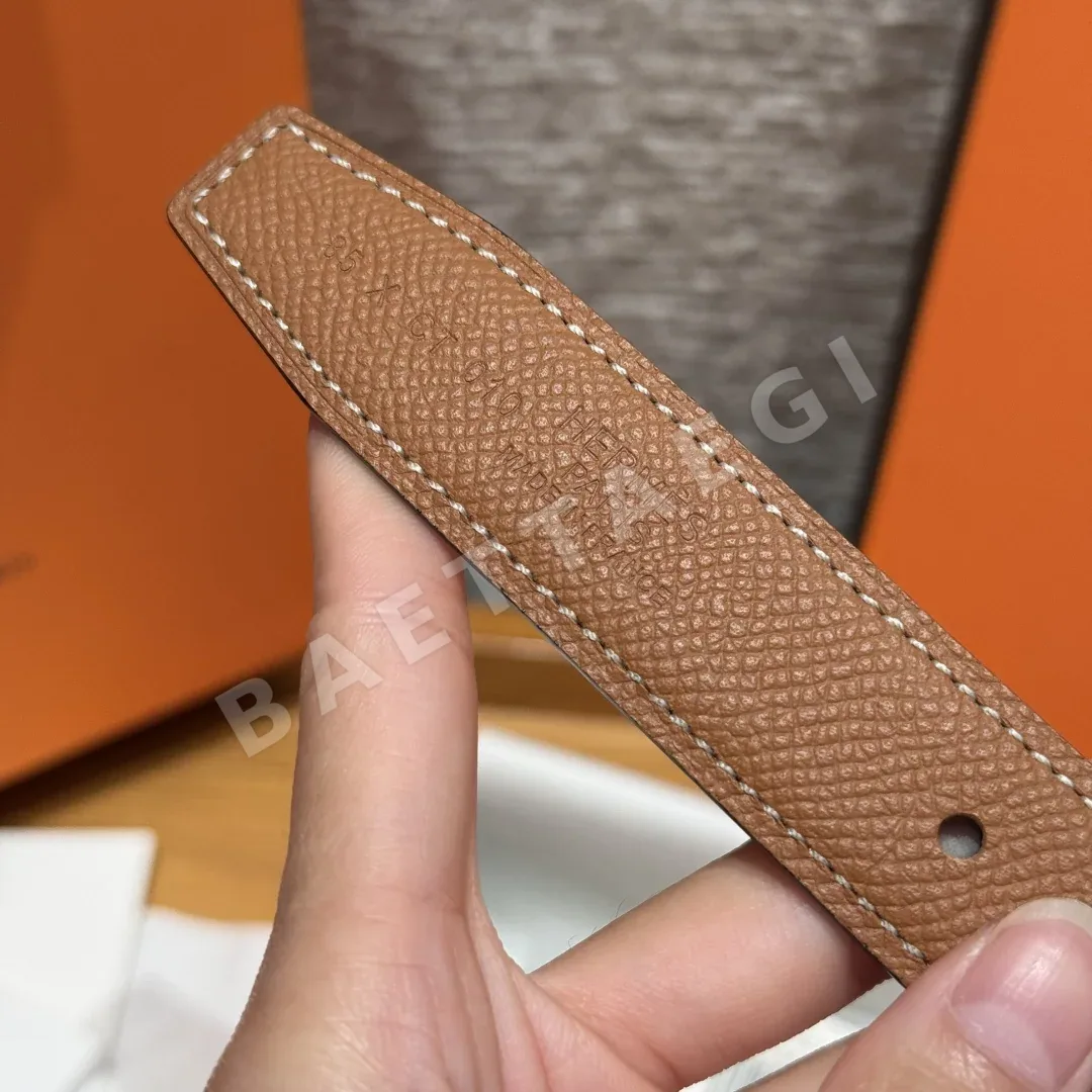 에르메스 헤리티지 H 버클 양면 가죽 벨트 상세 이미지 7