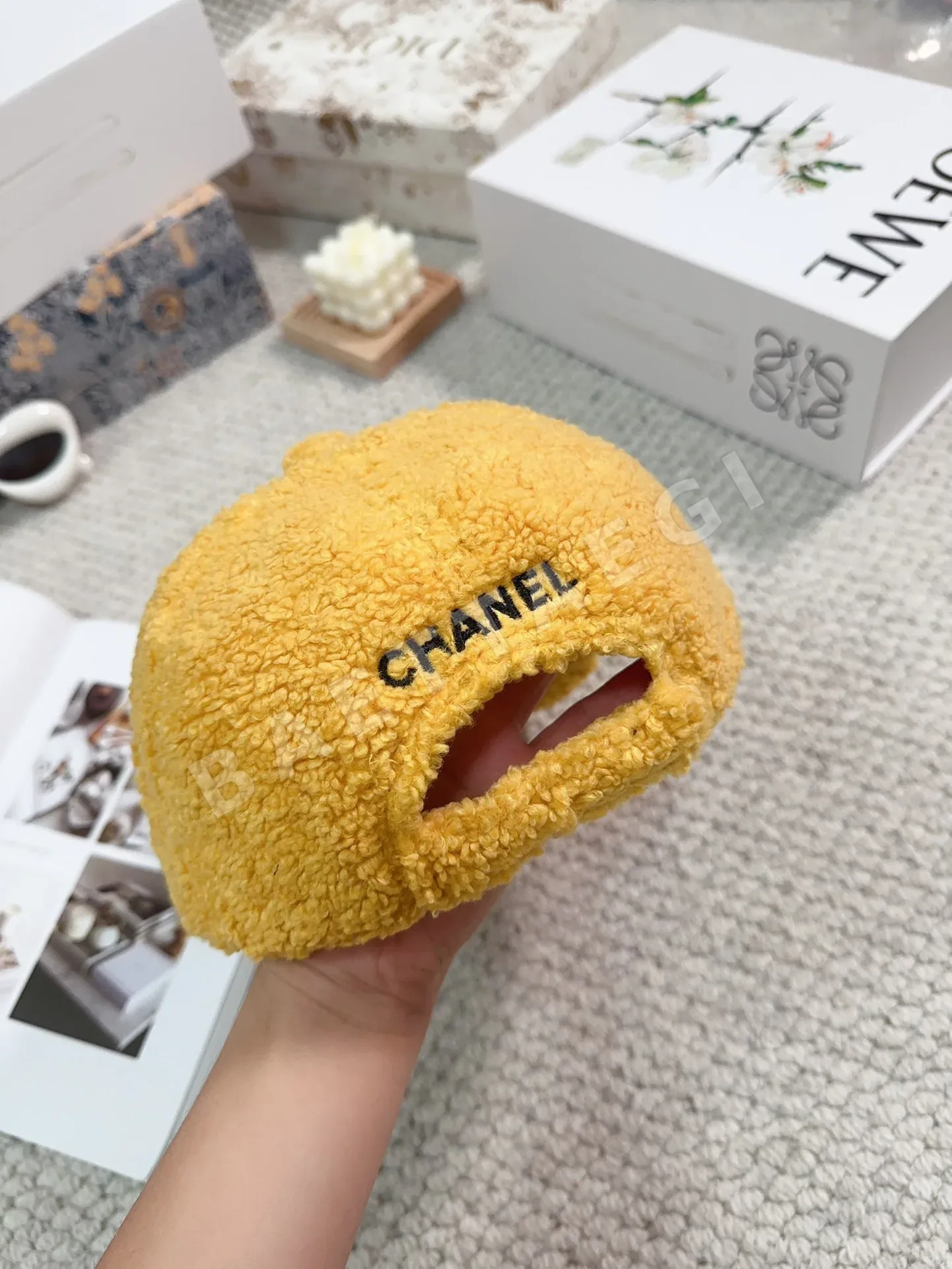샤넬 램스킨 야구모자 상세 이미지 8