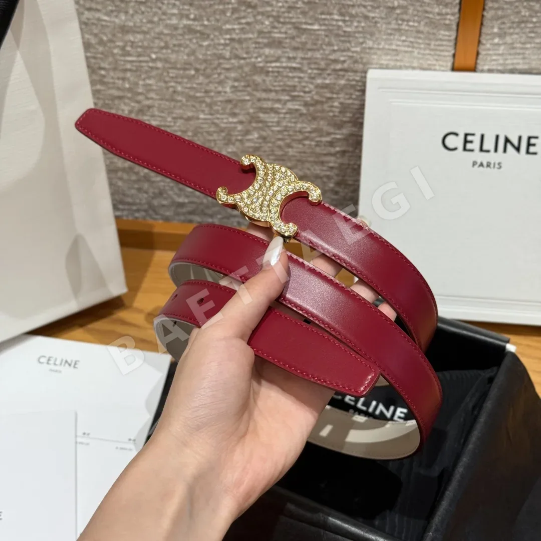 셀린느 ALIX 미디엄 25mm 리버시블 벨트 상세 이미지 3