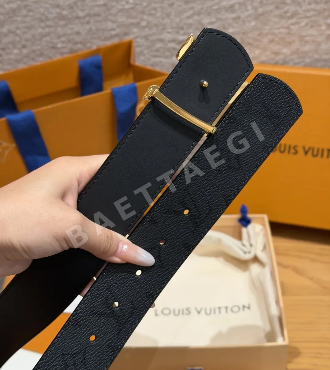 루이비통 디멘션 40mm 리버서블 벨트 상세 이미지 5