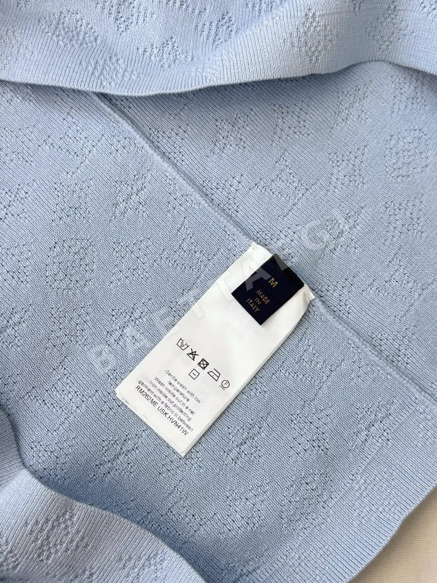 루이비통 자카드 판각 반팔 폴로셔츠 상세 이미지 9