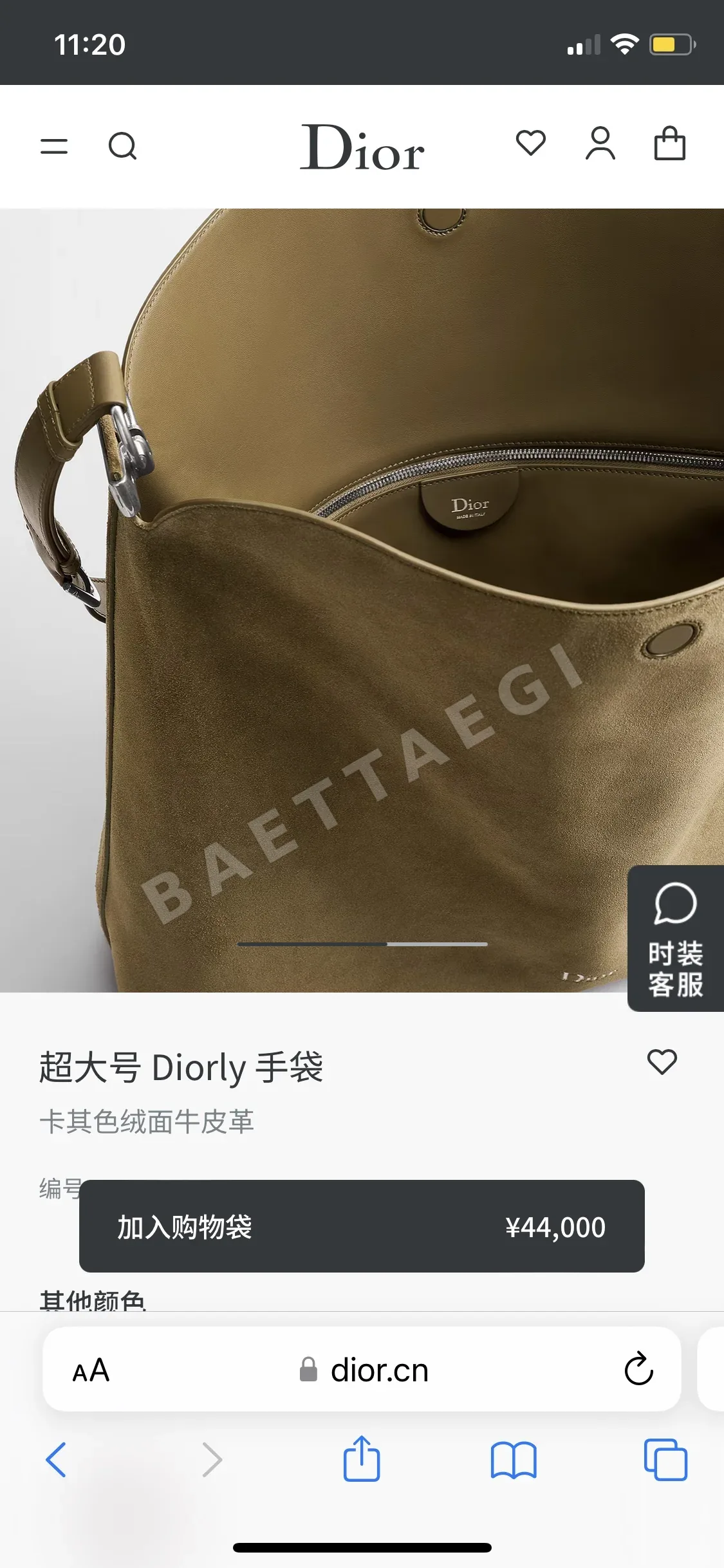 디올 리 호보 스웨이드 가방 상세 이미지 3