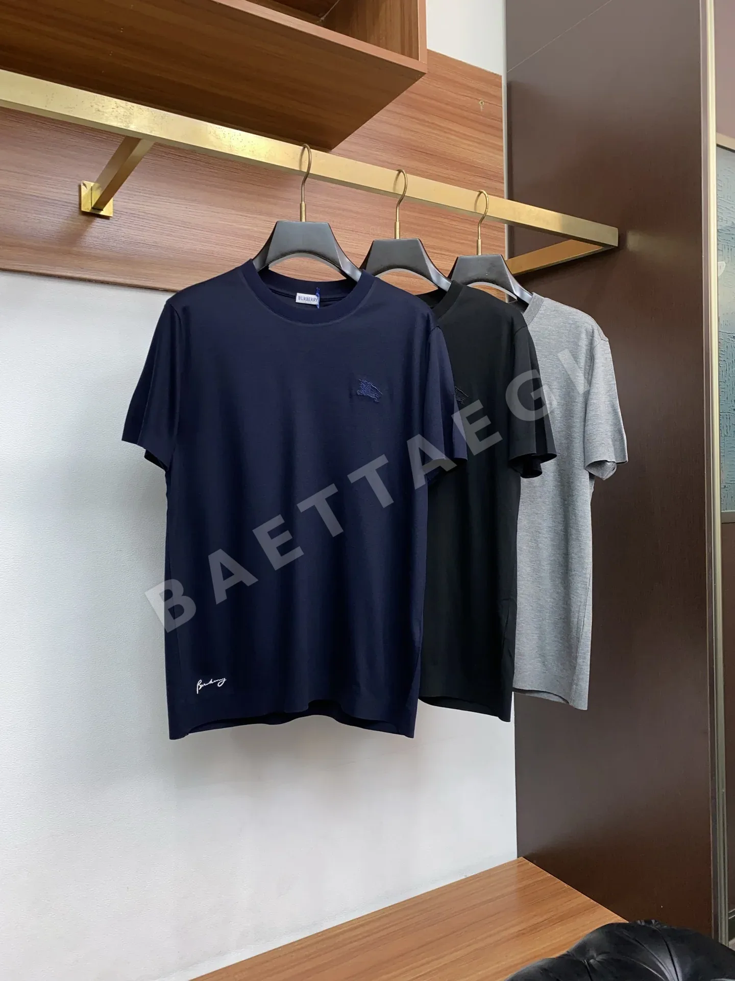 버버리 니트 크루넥 반팔 셔츠 P300 상세 이미지 9