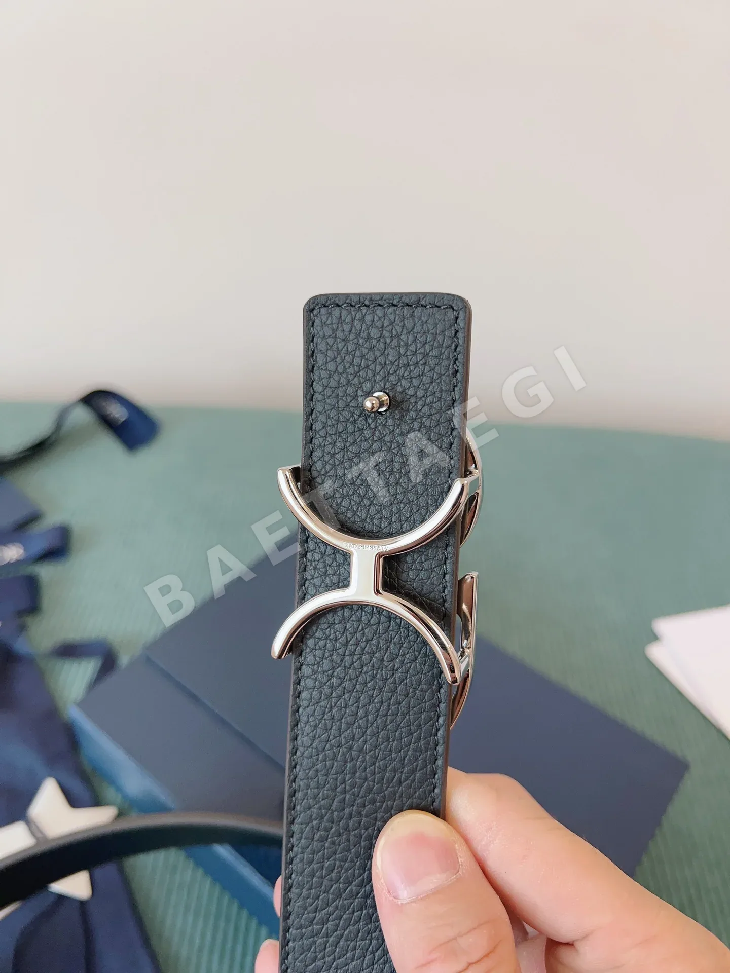 디올 천연 가죽 벨트 상세 이미지 8
