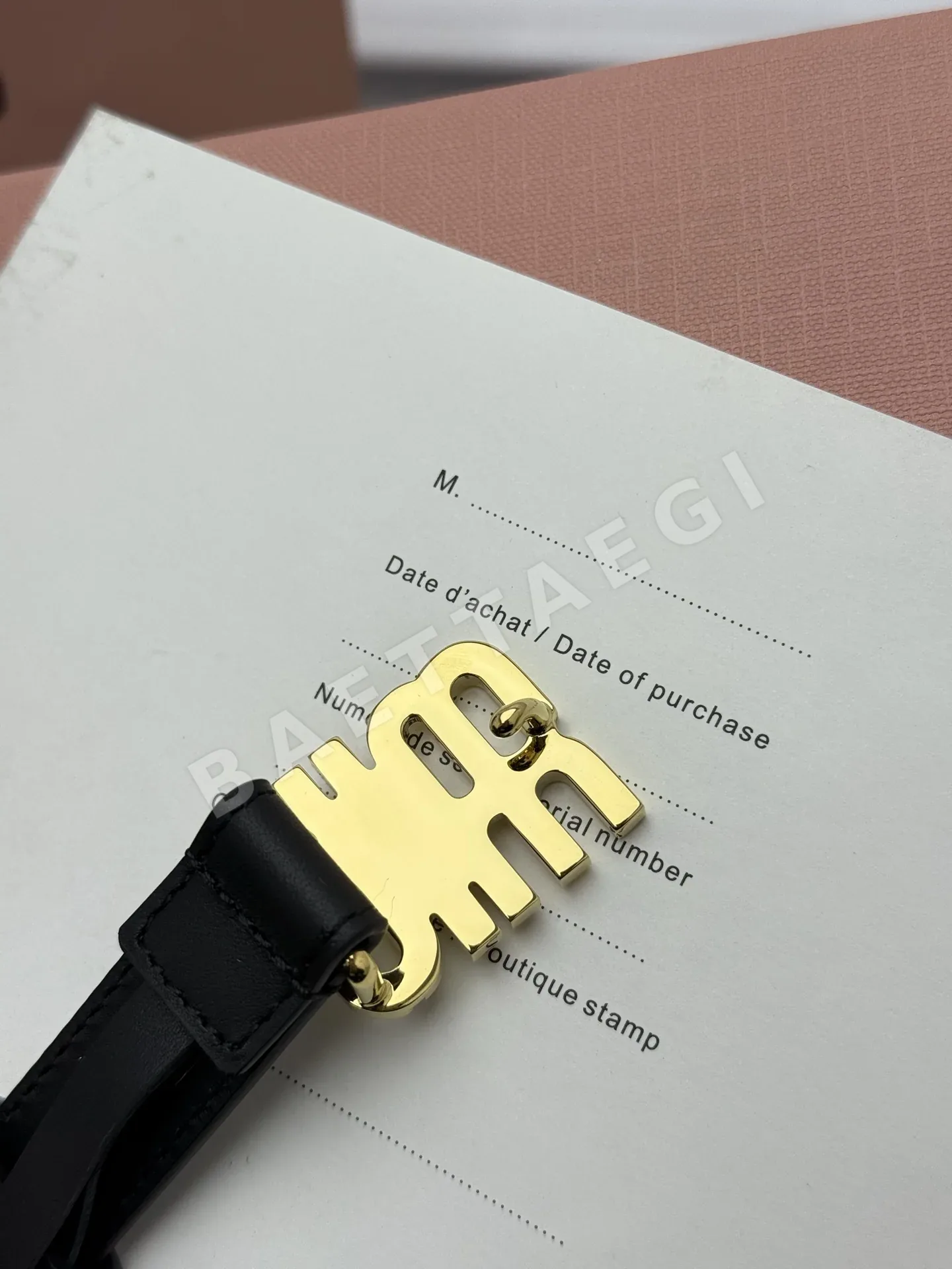 미우미우 광택 스웨이드 여성 벨트 상세 이미지 9