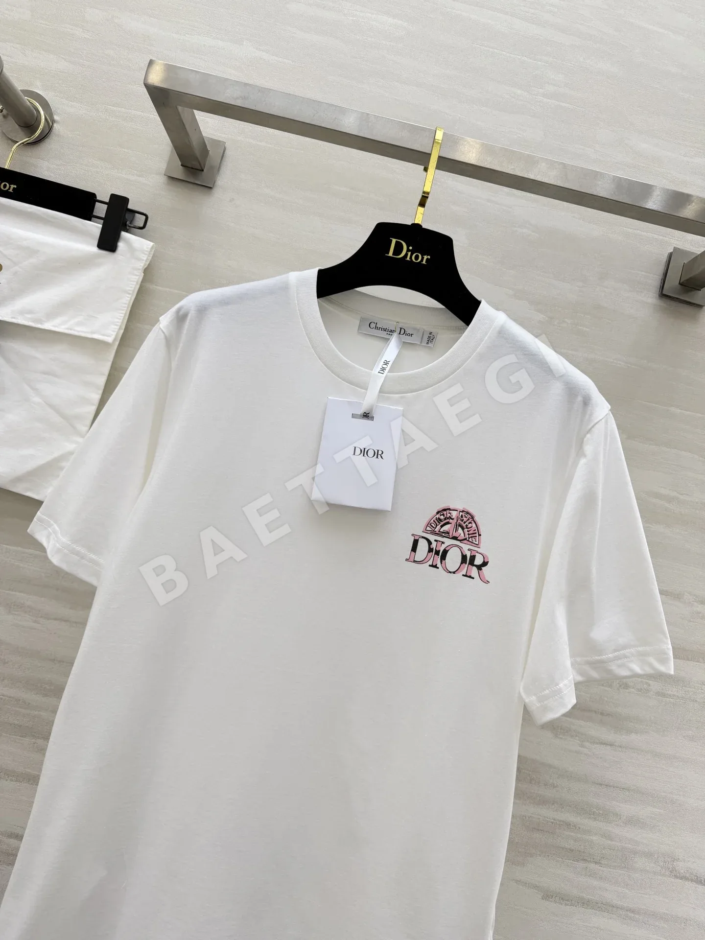 디올 여성 코튼 반팔 티셔츠 상세 이미지 3