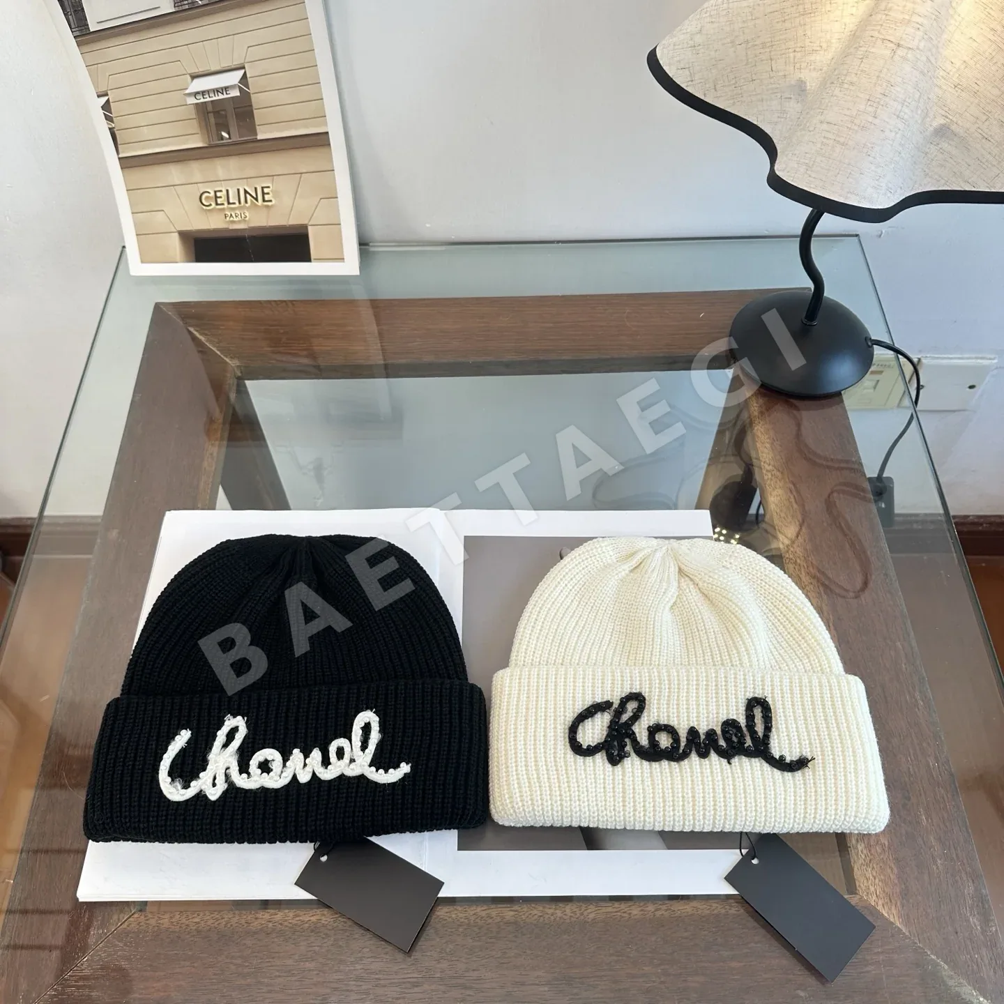 샤넬 니트 비니 모자 185292