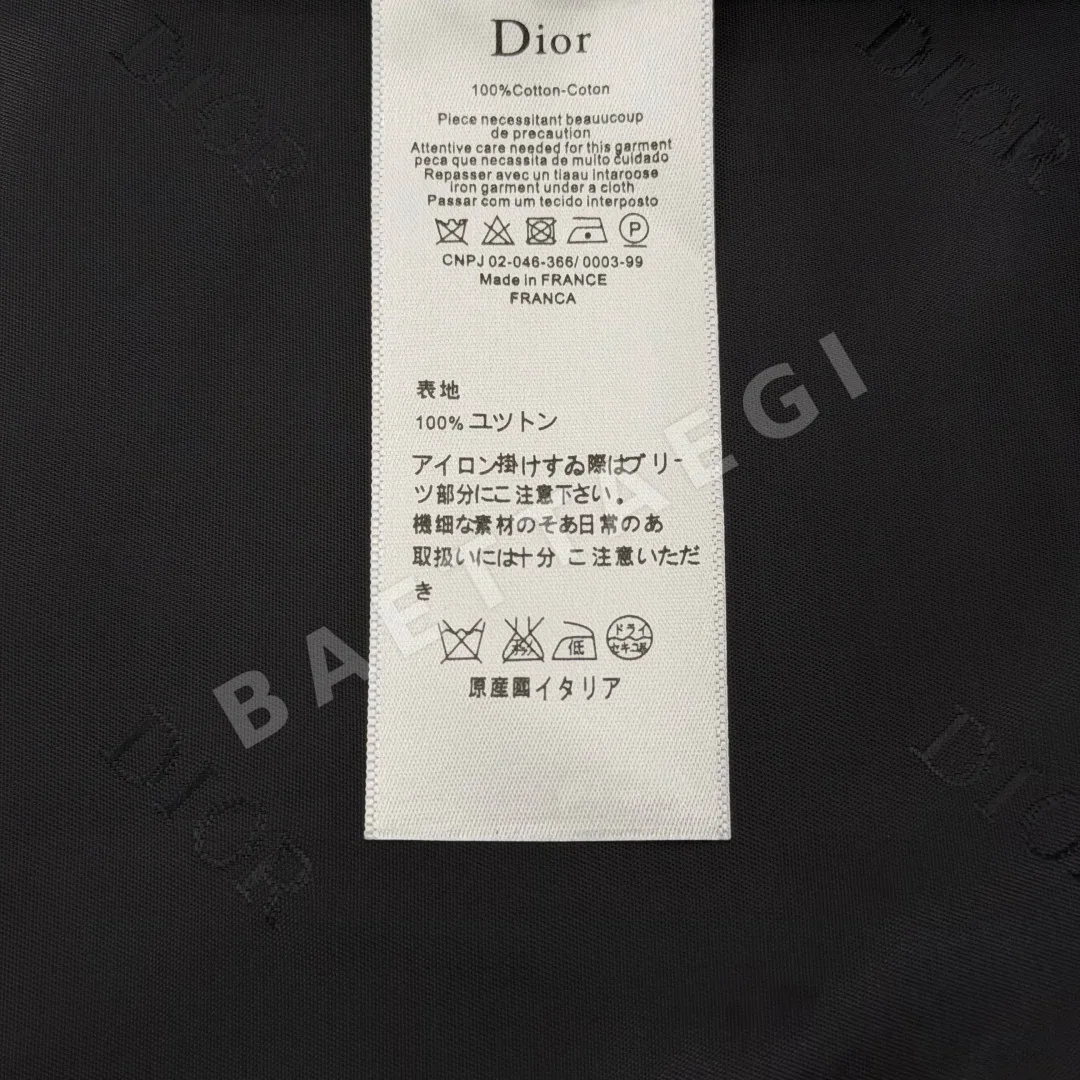 디올 블랙 램스킨 남성 가죽 자켓 상세 이미지 9