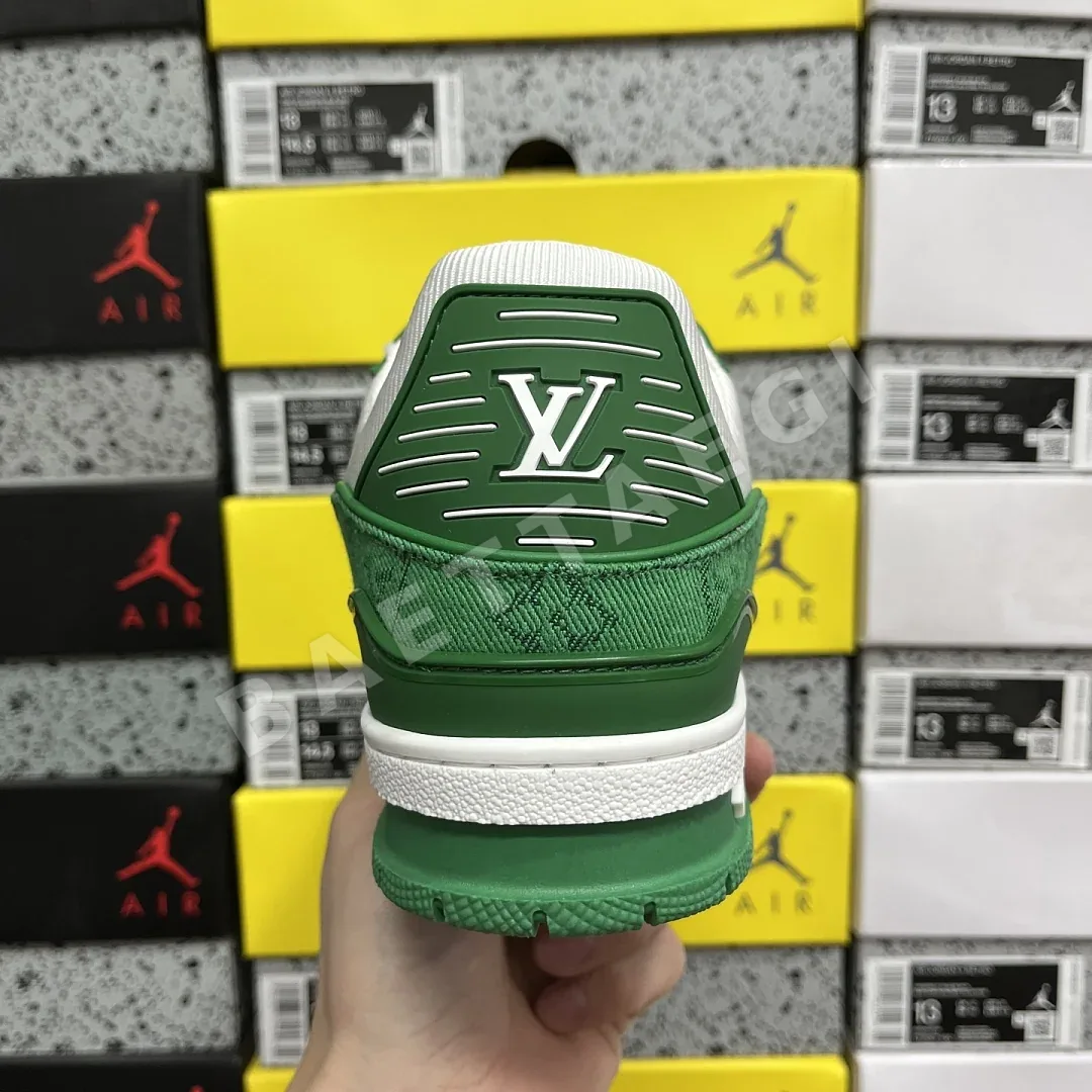 루이비통 [D1] 트레이너 1 04 화이트 그린 205826 Louis Vuitton Trainer 1-04 상세 이미지 8