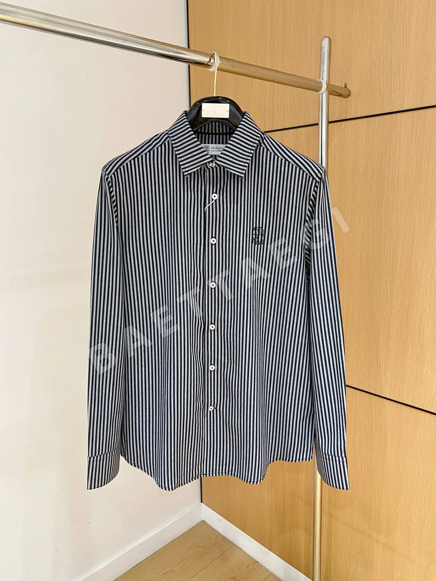 브루넬로쿠치넬리 남성 린넨 긴팔 셔츠 상세 이미지 1