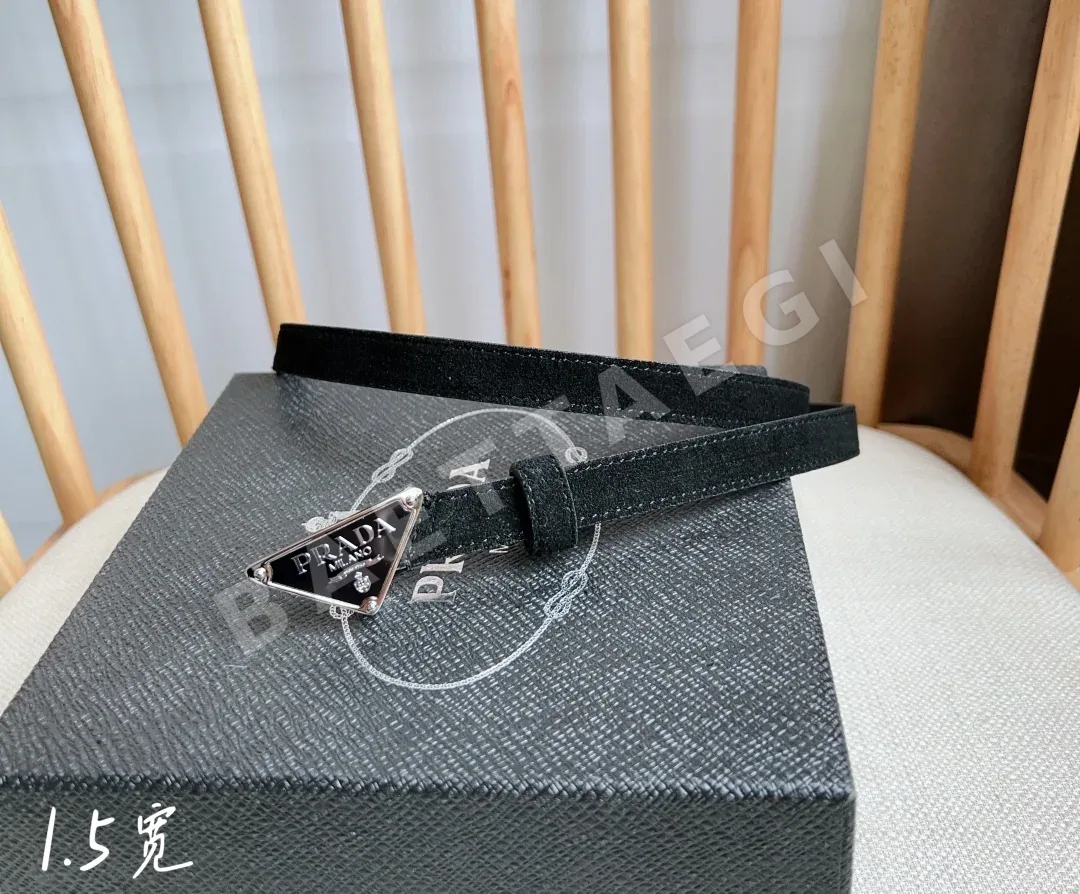 프라다 사피아노 가죽 삼각 로고 벨트 상세 이미지 3