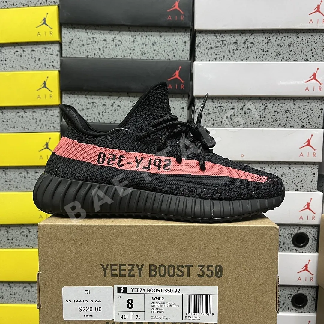 아디다스 [XQ] 이지 부스트 350 V2 BY9612 200763 Adidas Yeezy Boost 350 V2 Core Black Red