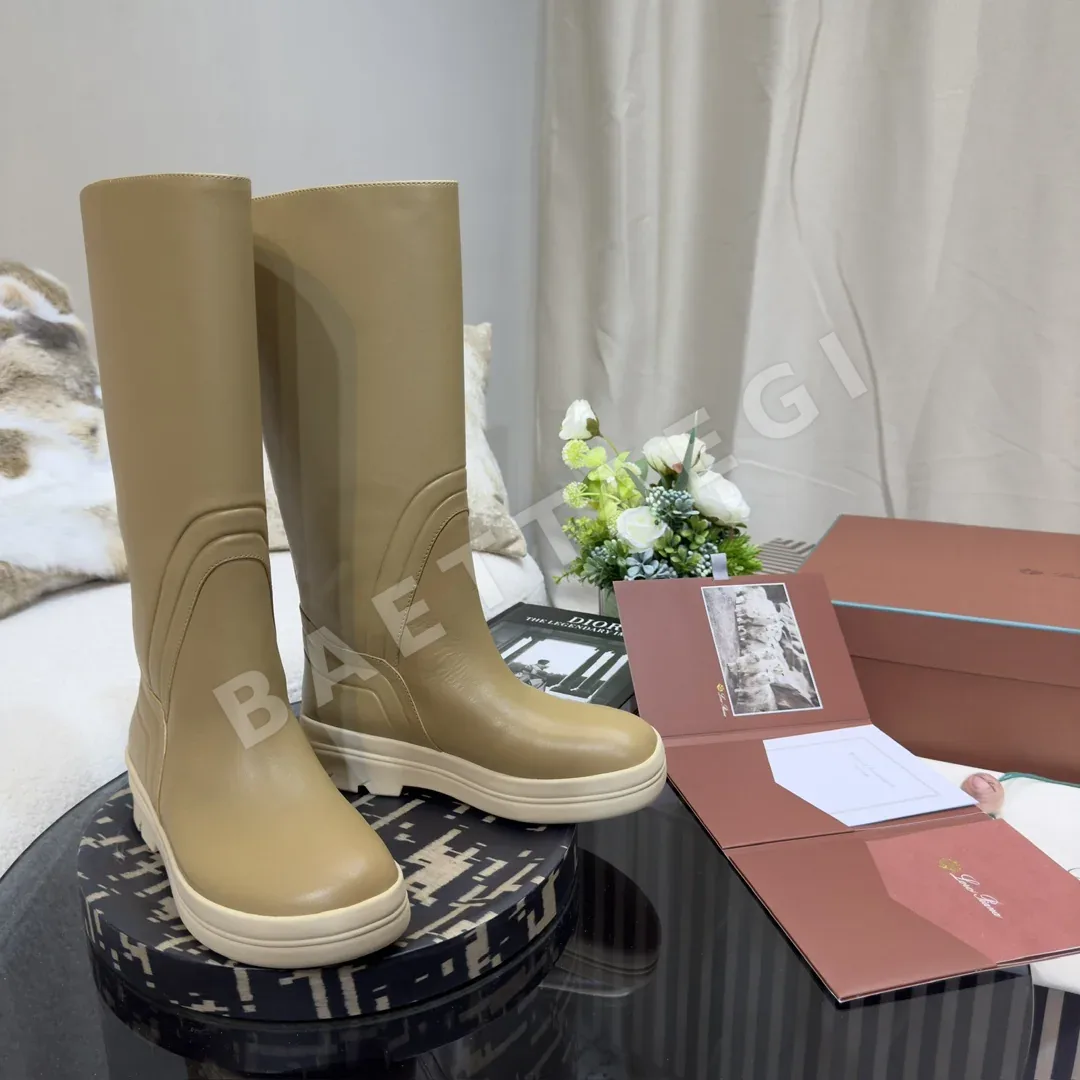 로로피아나 레이크사이드 카프스킨 미드카프 부츠 상세 이미지 9