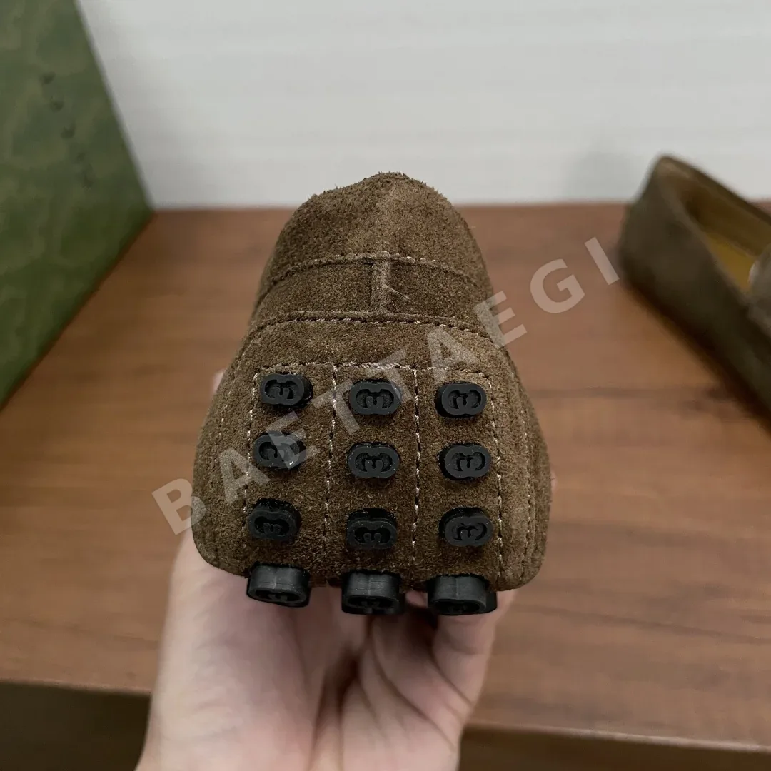 구찌 호스빗 스웨이드 남성 슬립온 신발 상세 이미지 5