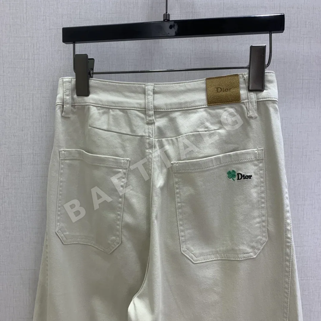 디올 와이드 레그 데님 바지 상세 이미지 6