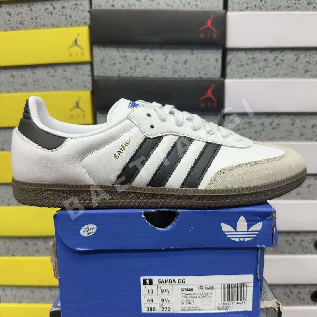 아디다스 [GOD] 삼바 OG B75806 200815 Adidas Samba OG Cloud White Core Black