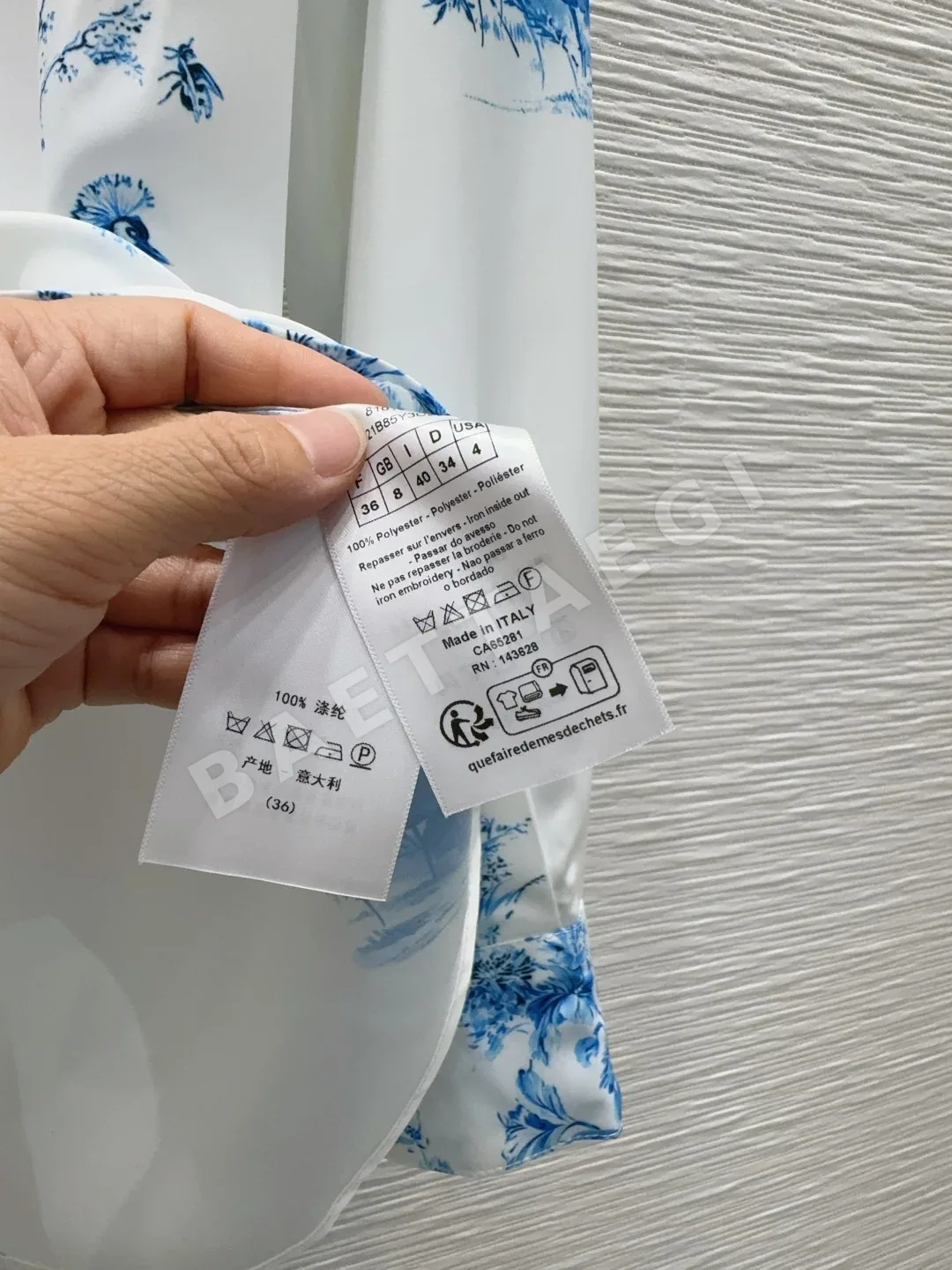 디올 프린트 여성 셔츠 상세 이미지 8