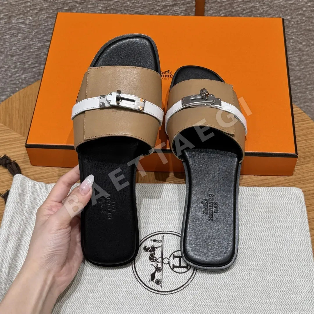 에르메스 줄리아 샌들 내추럴베이지 카프스킨 켈리 스타일 상세 이미지 7