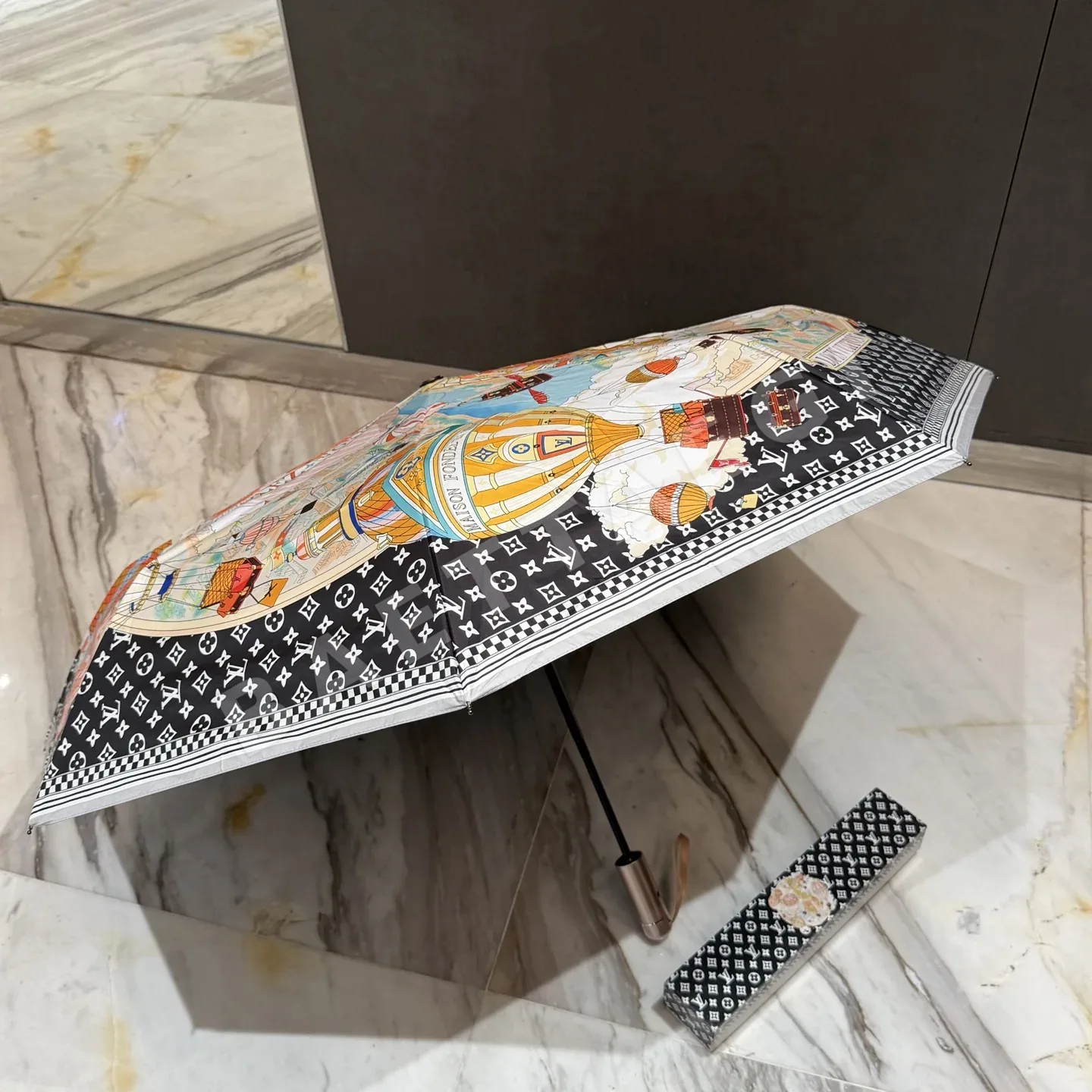 루이비통 삼단 자동 접이식 우산 상세 이미지 6