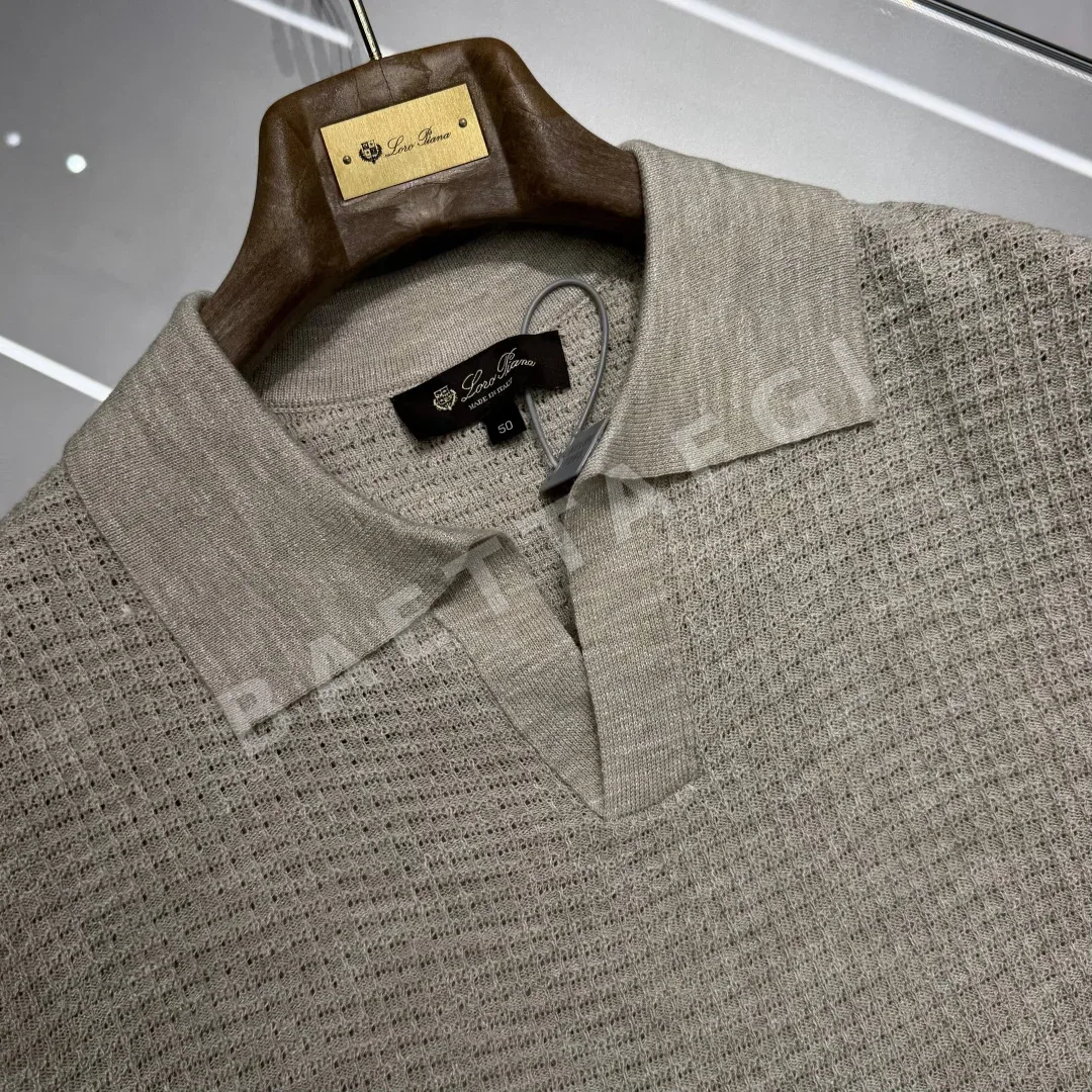 로로피아나 린넨 실크 반팔 폴로셔츠 상세 이미지 7