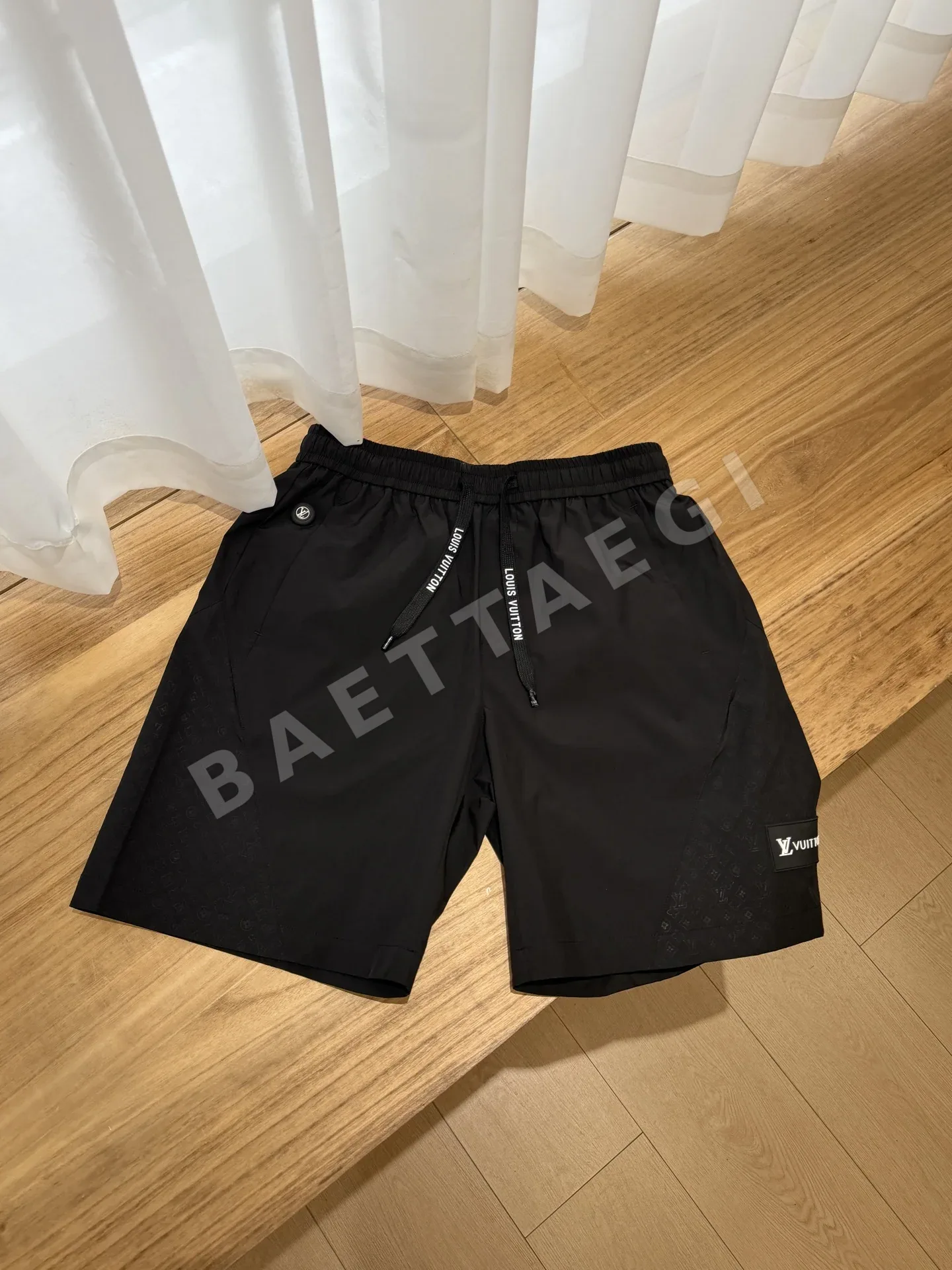 루이비통 남성 린넨 반바지 상세 이미지 2