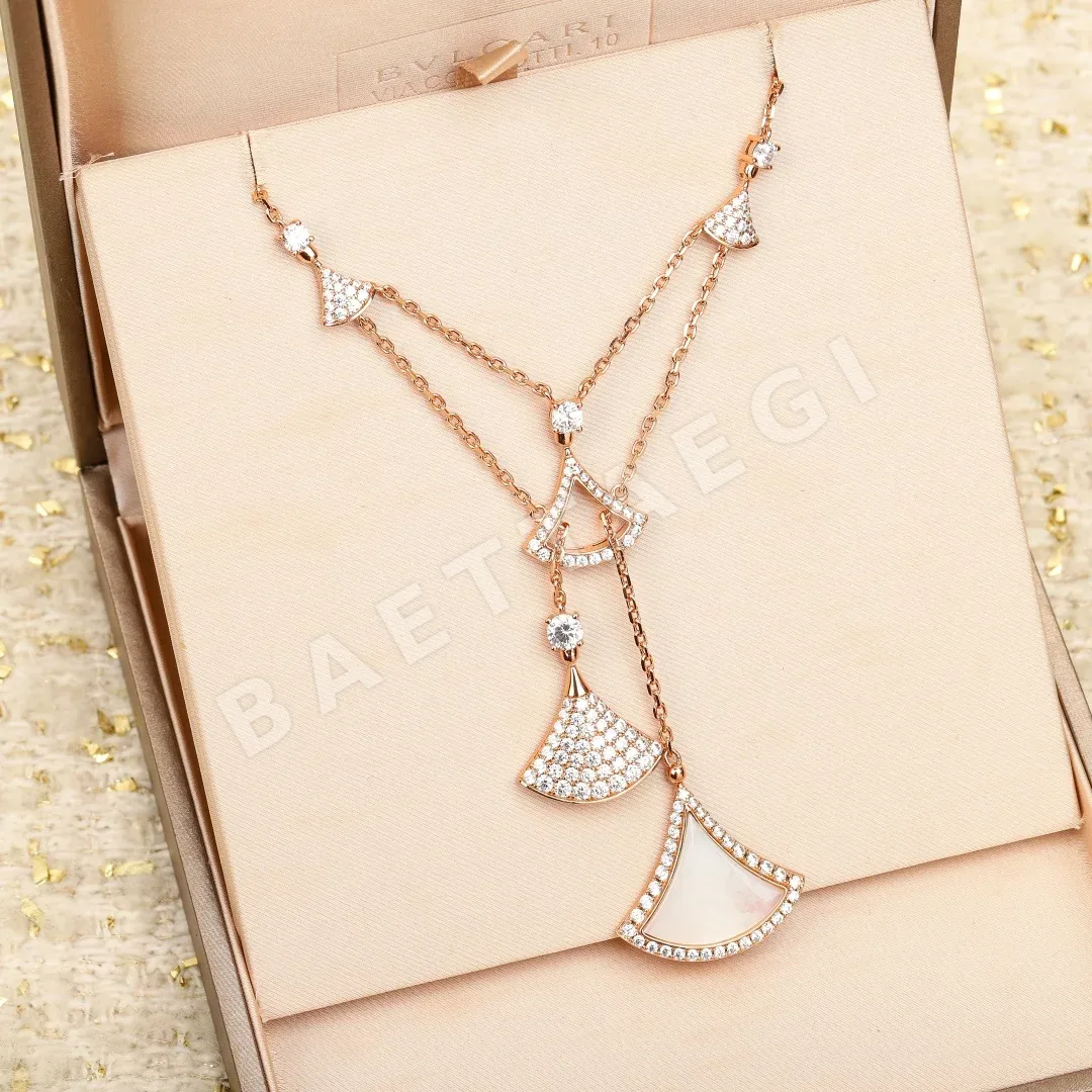 불가리 디바즈 드림 18K 로즈 골드 더블 레이어 목걸이 상세 이미지 5