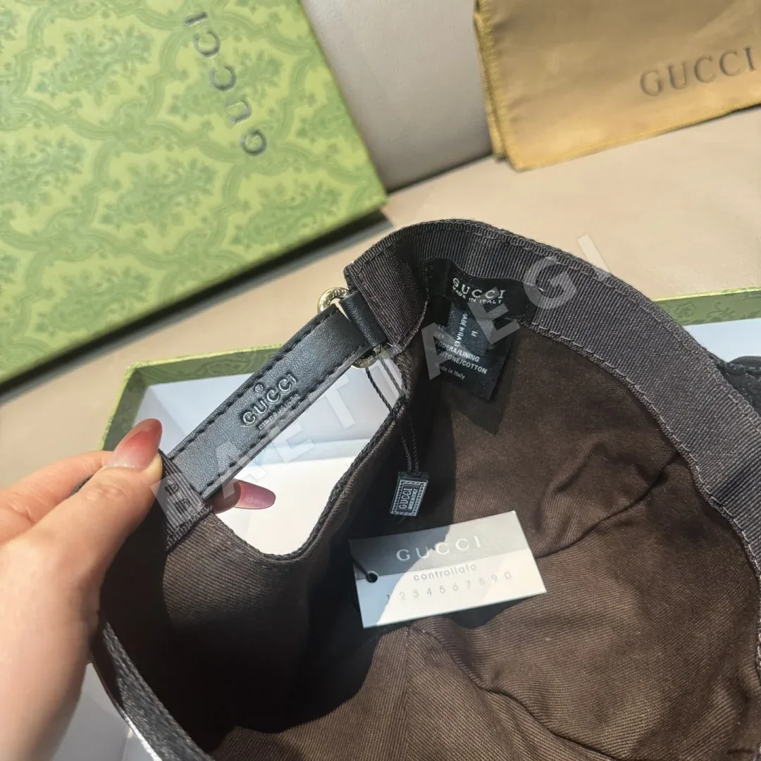 구찌 더블 G 로고 캔버스 베이스볼캡 상세 이미지 8