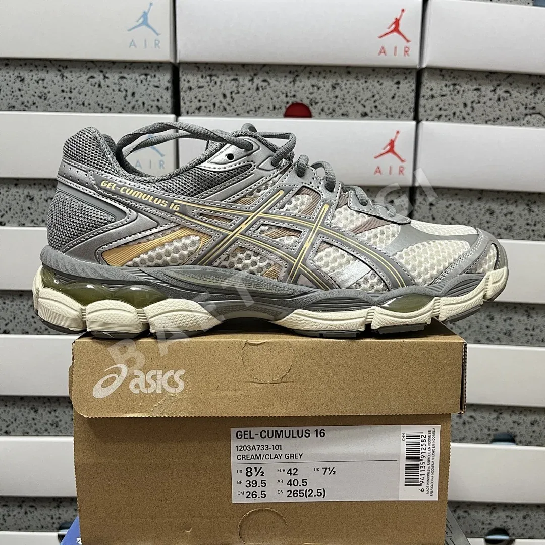 아식스 [TOP] 젤 큐뮬러스 16 1203A733-101 200299 Asics Gel-Cumulus 16 Cream Clay Grey