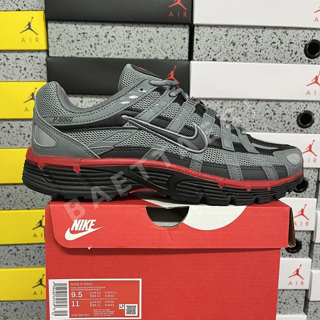 나이키 [PE] P 6000 IF6199-001 201190 Nike P-6000 Cool Grey University Red