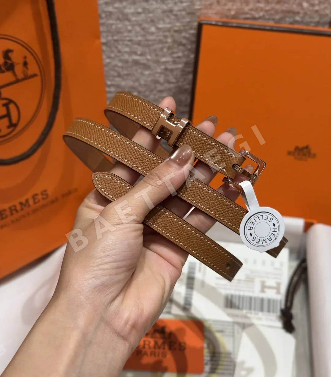 에르메스 팝 H 에포손 카프스킨 벨트 상세 이미지 2
