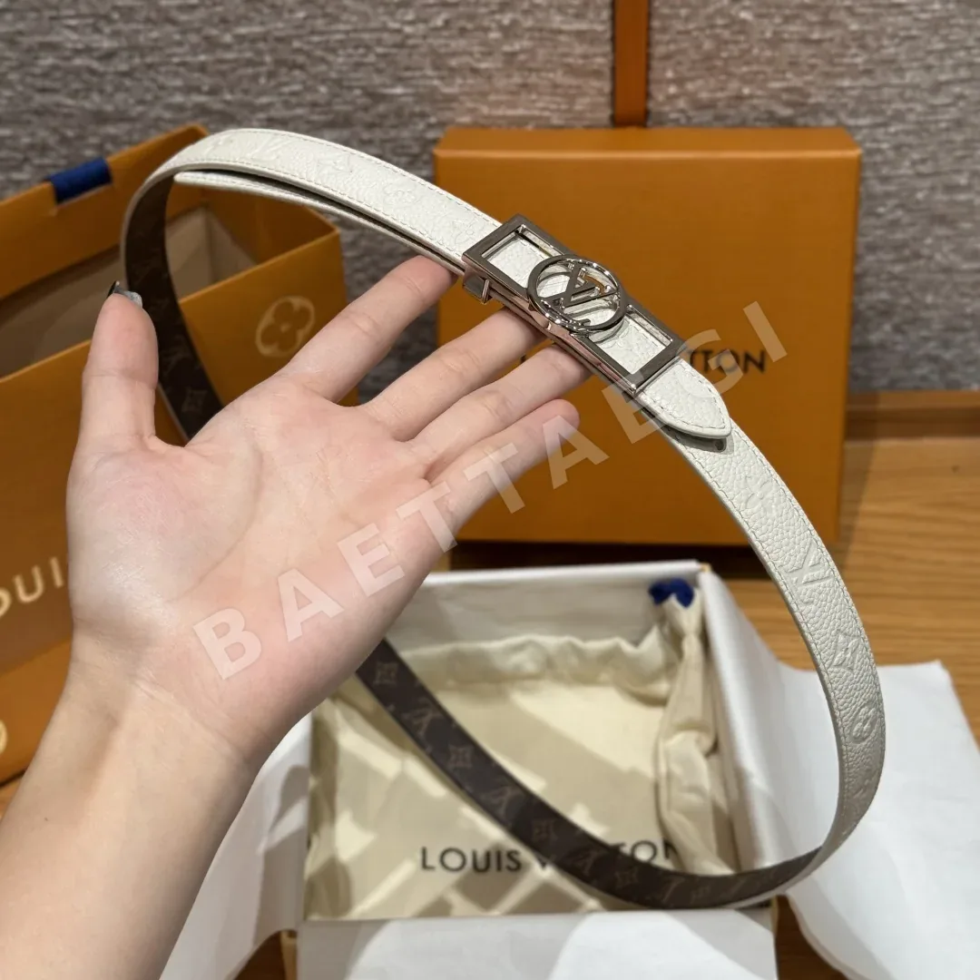 루이비통 도핀 20mm 리버시블 송아지가죽 벨트 상세 이미지 4