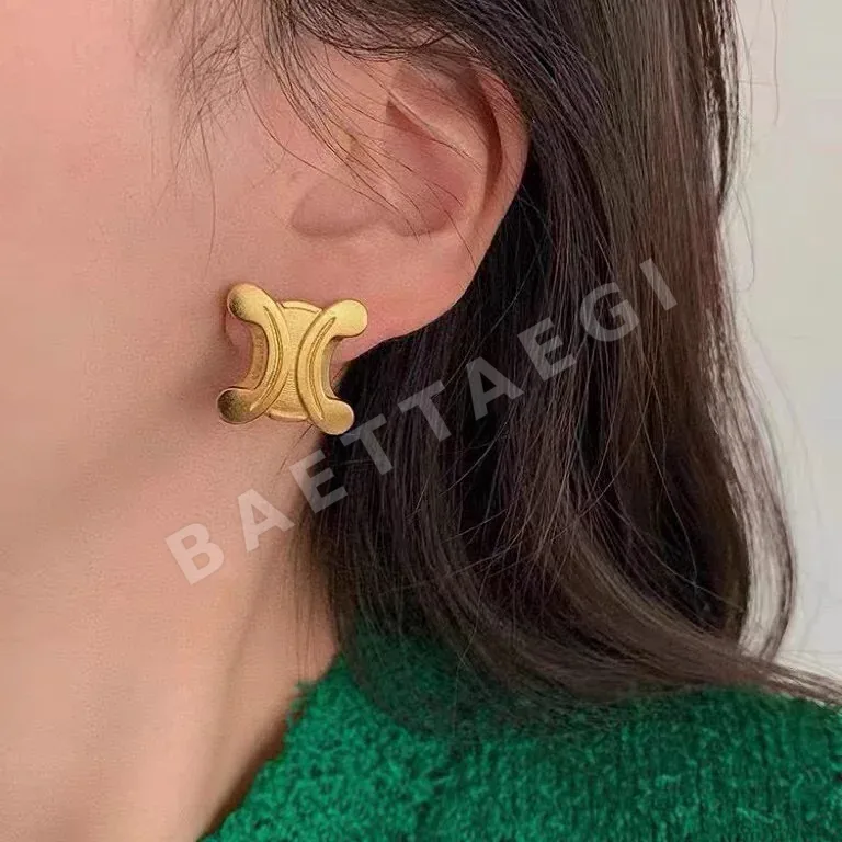 셀린느 18K 골드 도금 황동 귀걸이 상세 이미지 2