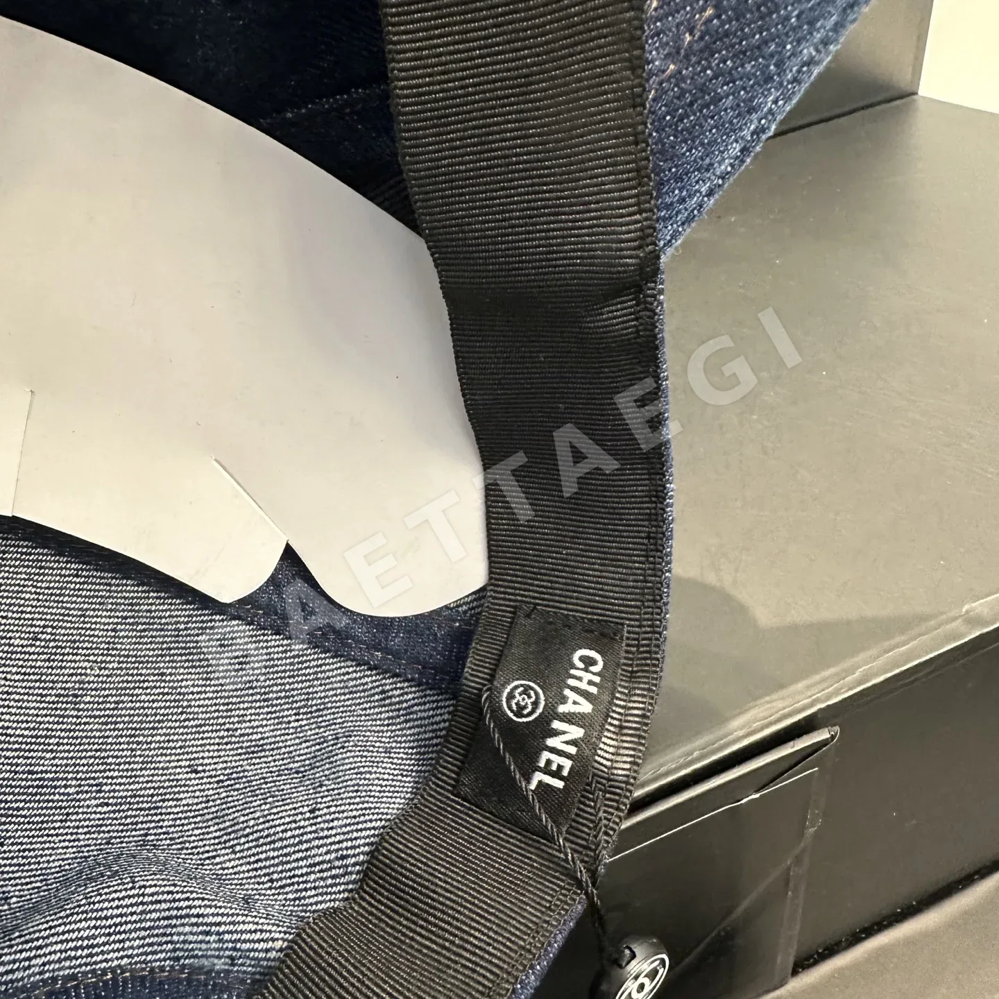 샤넬 데님 블루 레트로 야구모자 상세 이미지 6