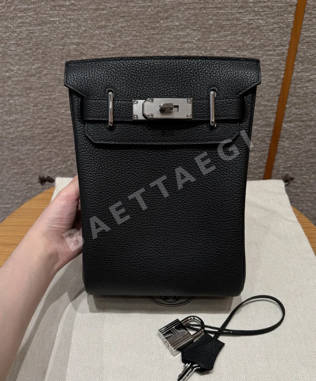 에르메스 핵 아 도 토고 가죽 백팩 166695