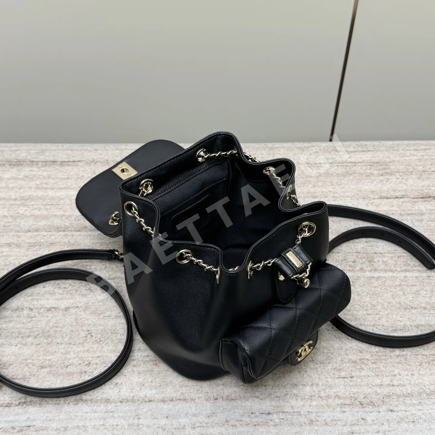 샤넬 더블 플랩 백팩 32958