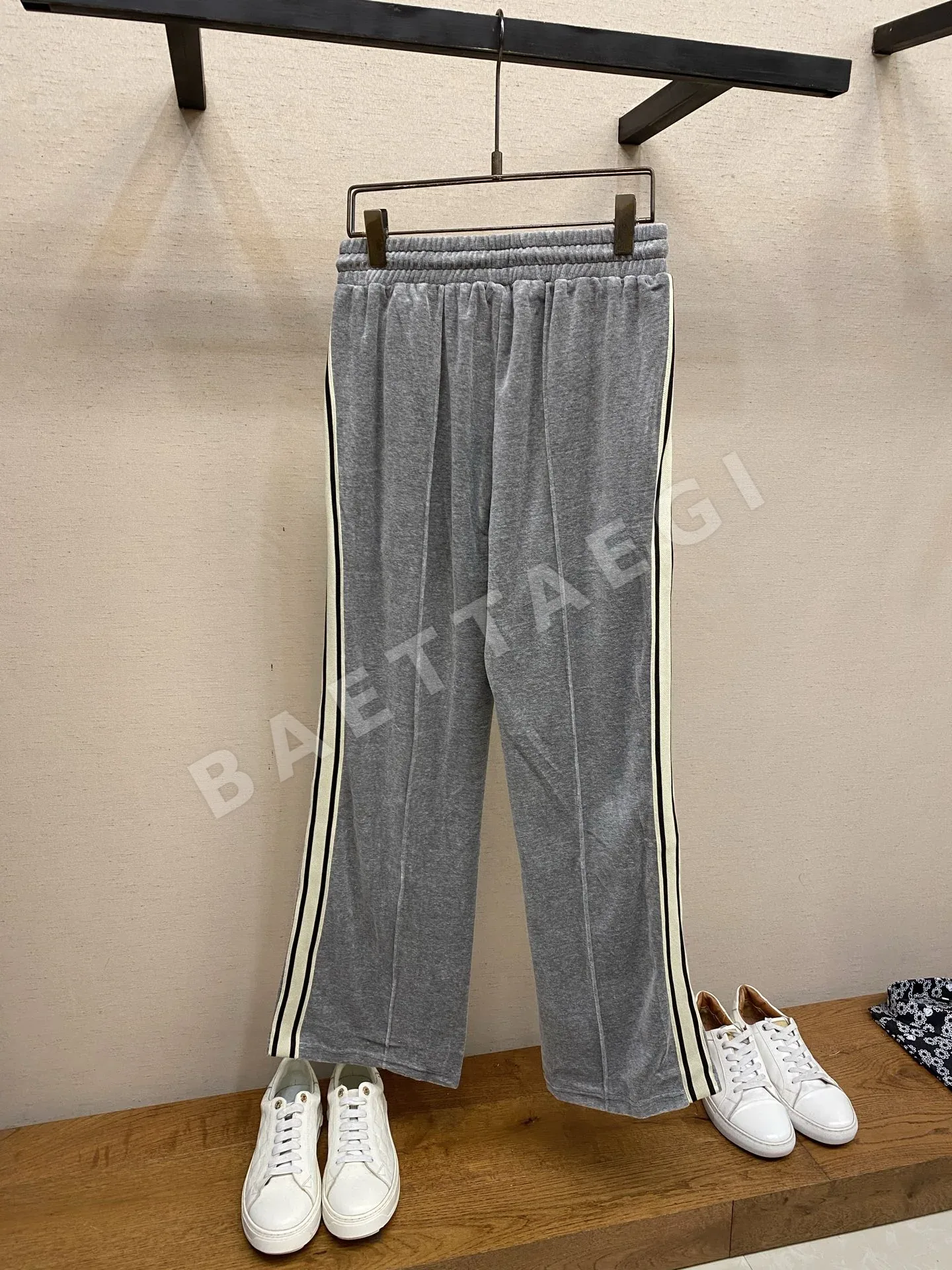 셀린느 개선문 자수 코튼 새틴 바지 상세 이미지 3