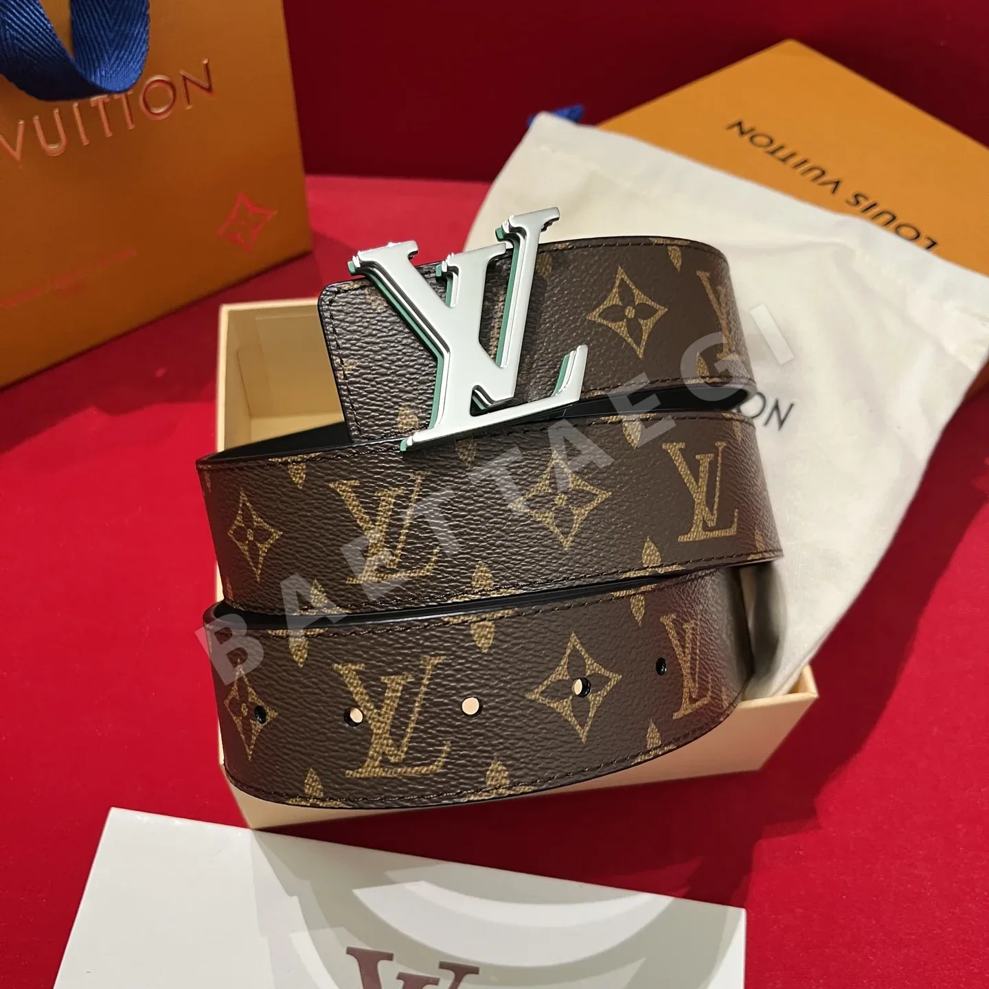 루이비통 LV 옵틱 버클 캔버스 벨트 상세 이미지 9