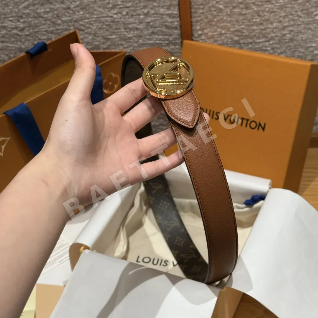 루이비통 플라워그램 라운드 양면 벨트 상세 이미지 4