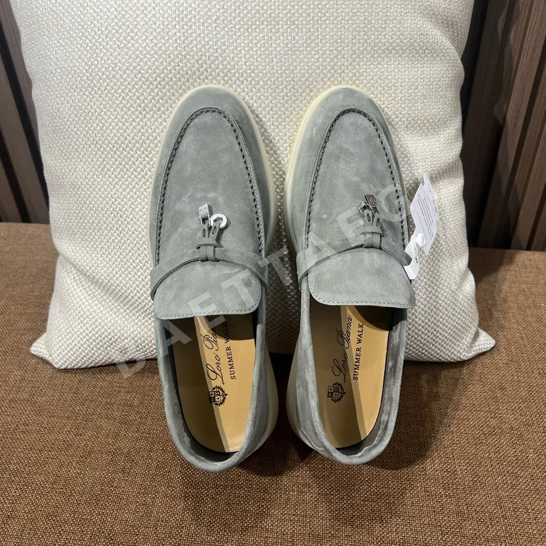로로피아나 군용 그린 로퍼 9832